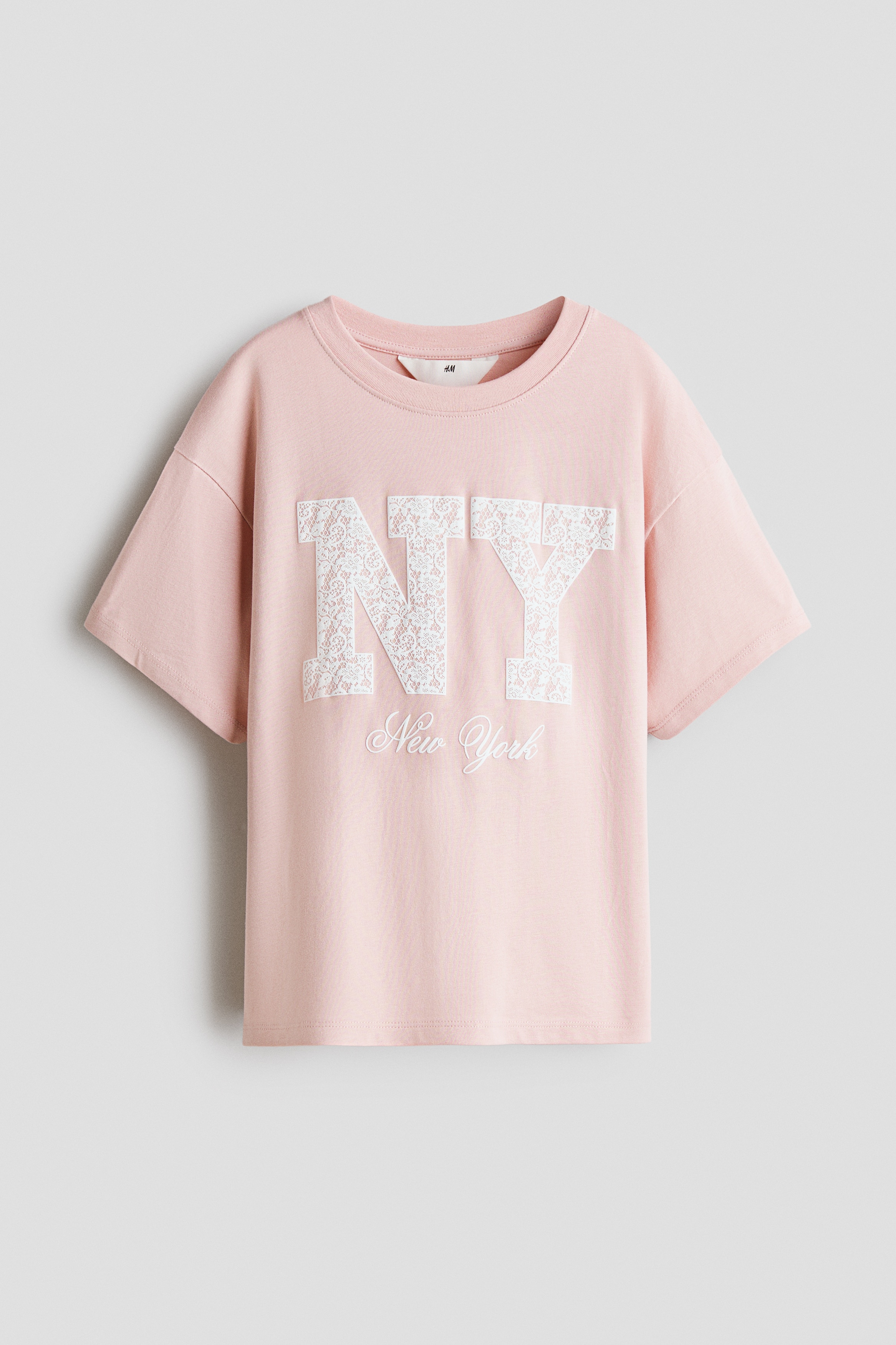 T-Shirt mit SpitzendetailsModell