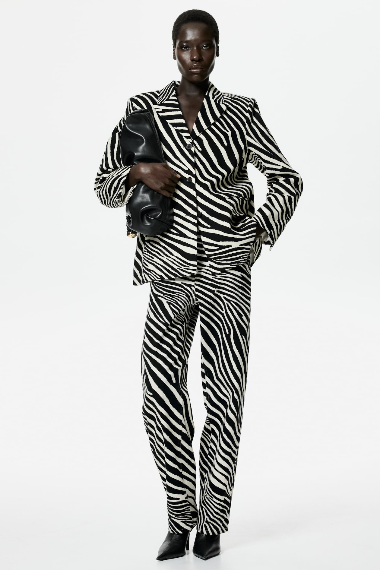 Single-Breasted Twill Blazer - image 2