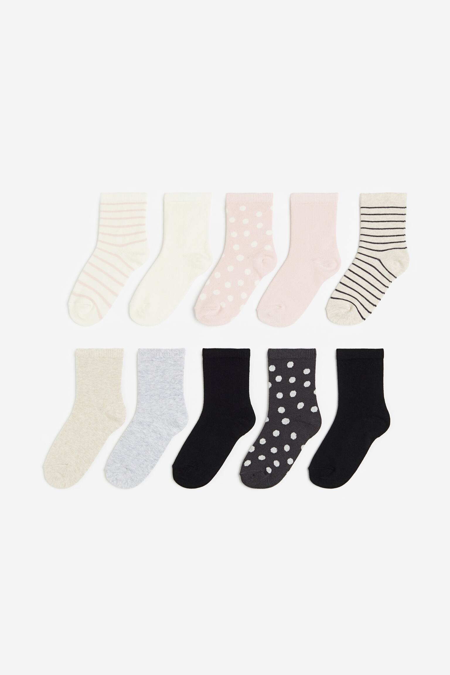 Bộ 10 đôi tất - Màu be nhạt/Hồng nhạt - 1