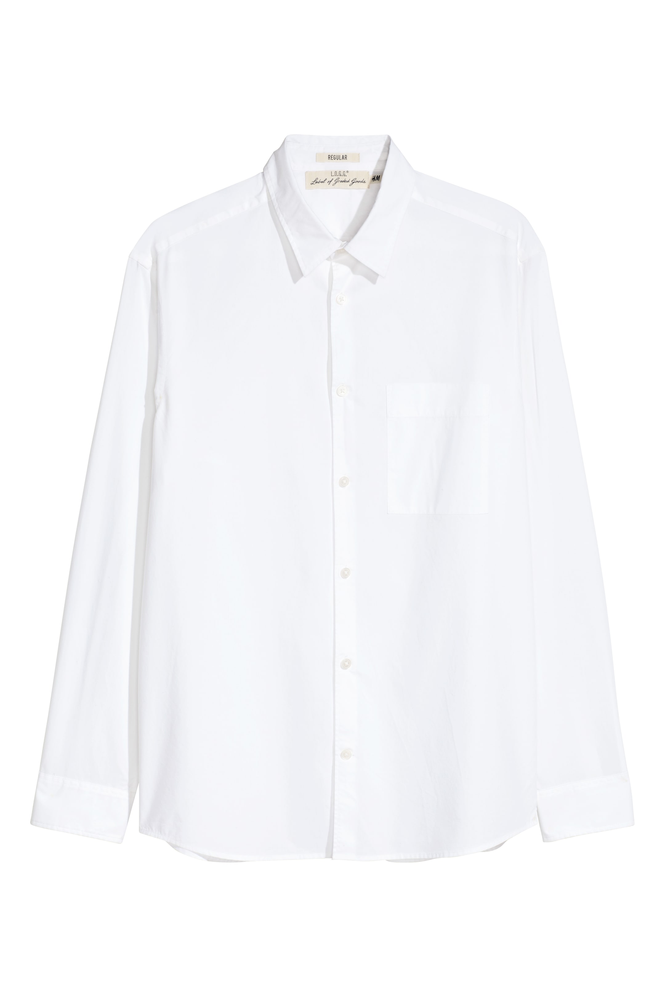 View larger image: Pima cotton shirt - White - Men | H&M GB 1