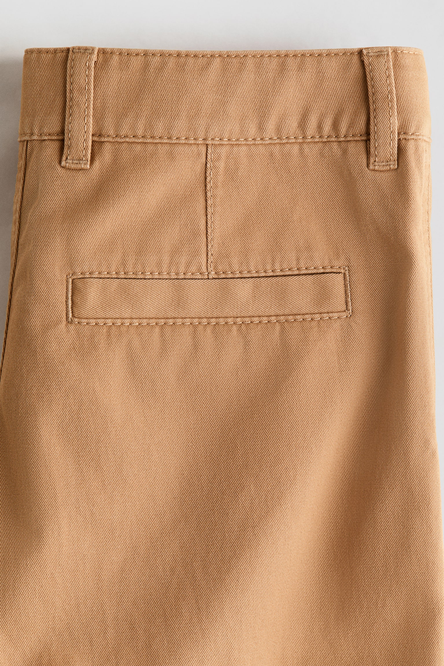 Детские брюки H&M Cotton Chinos, цвет: Бежевый — фото 5