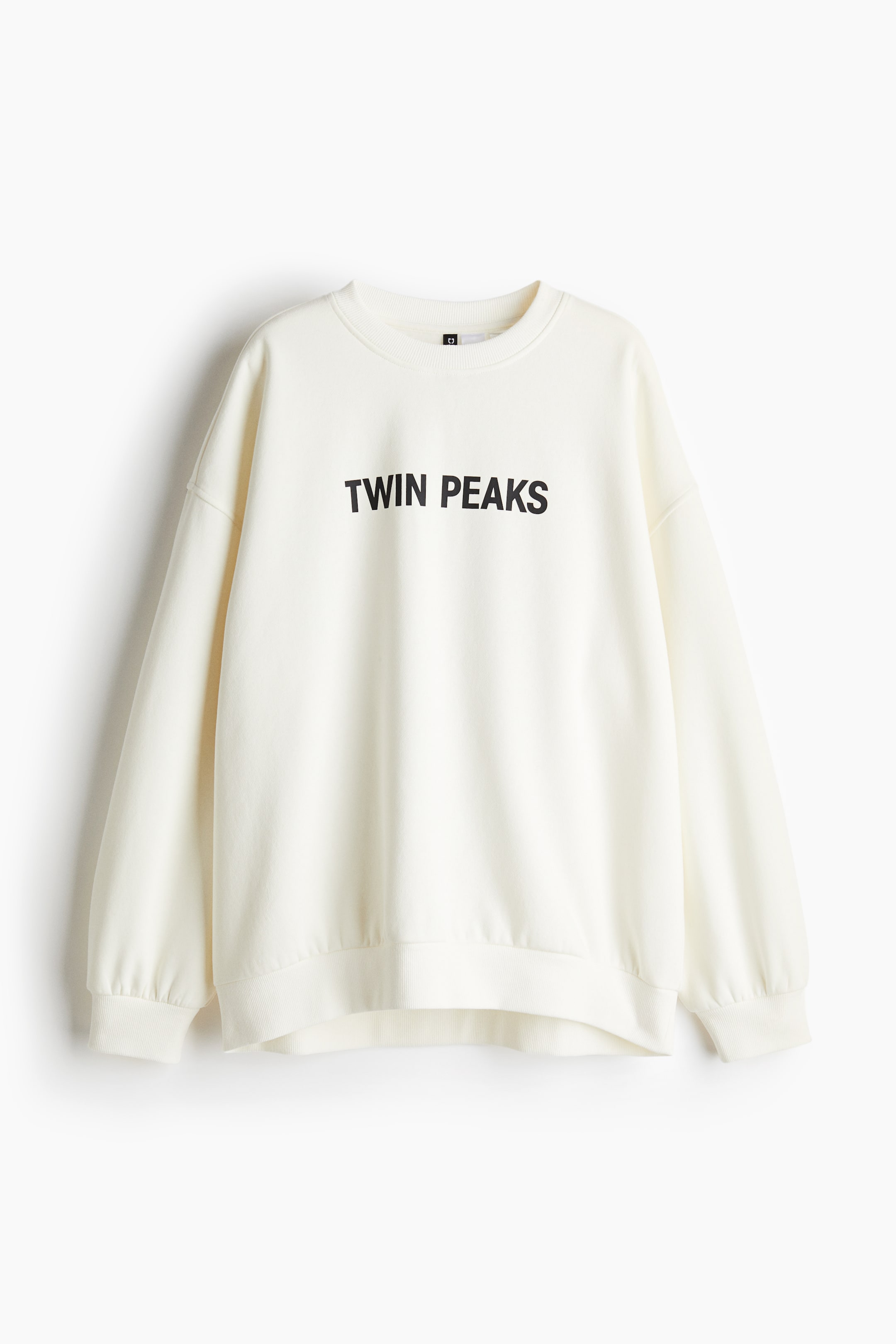 Oversized printed sweatshirt - Cream/Twin Peaks - Ladies | H&M GB 4