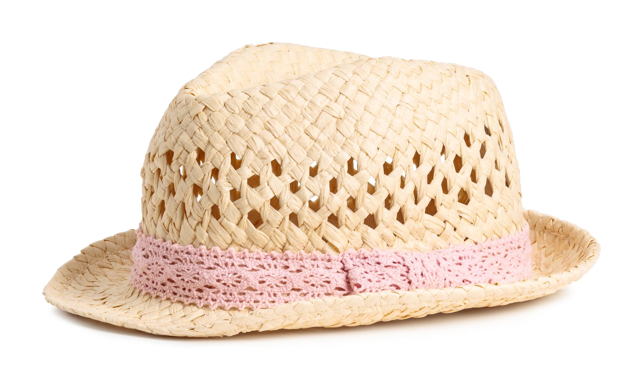 Stråhat - Natur/Gammelrosa - BØRN | H&M DK