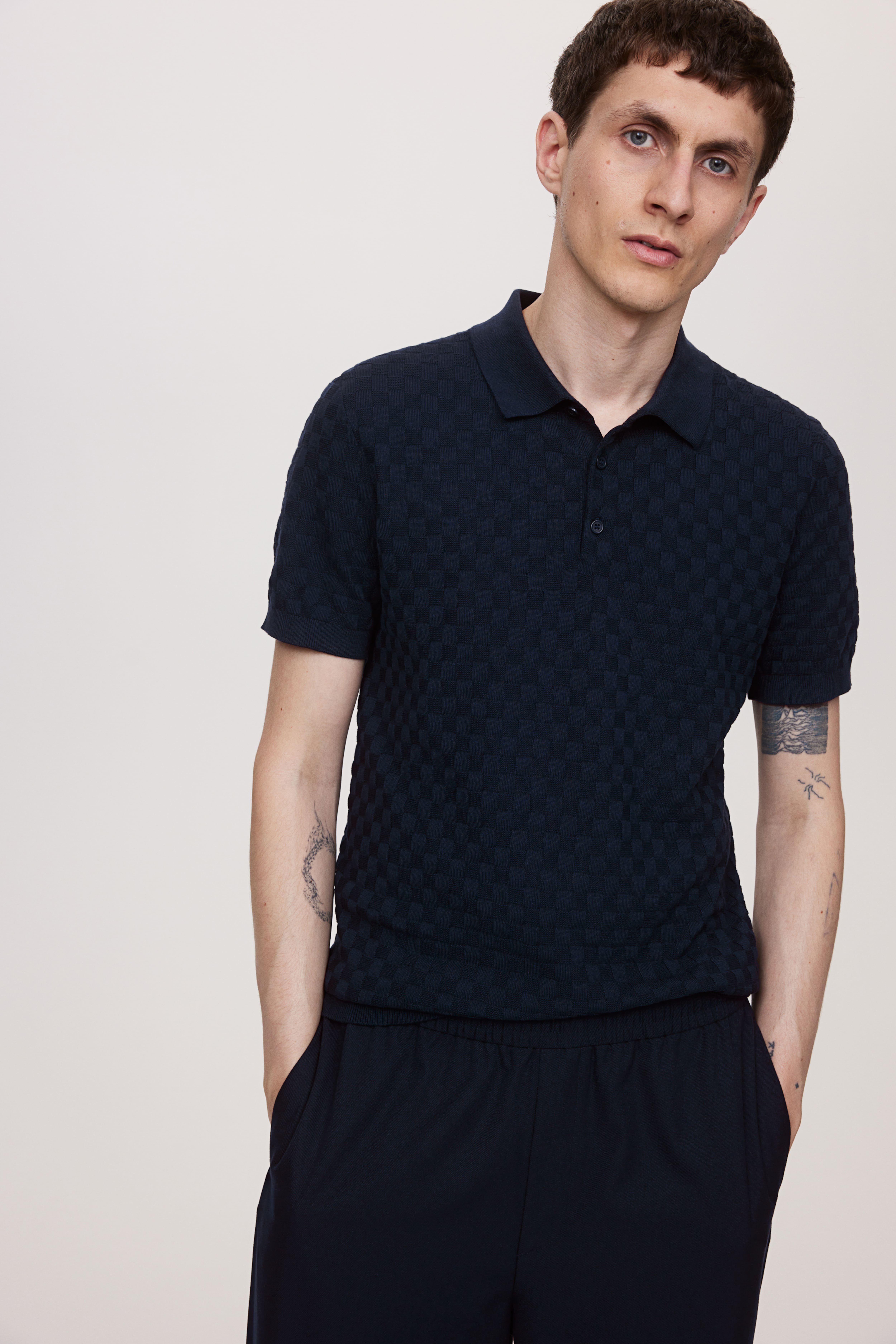 Polo shirt slim fit h&m best sale