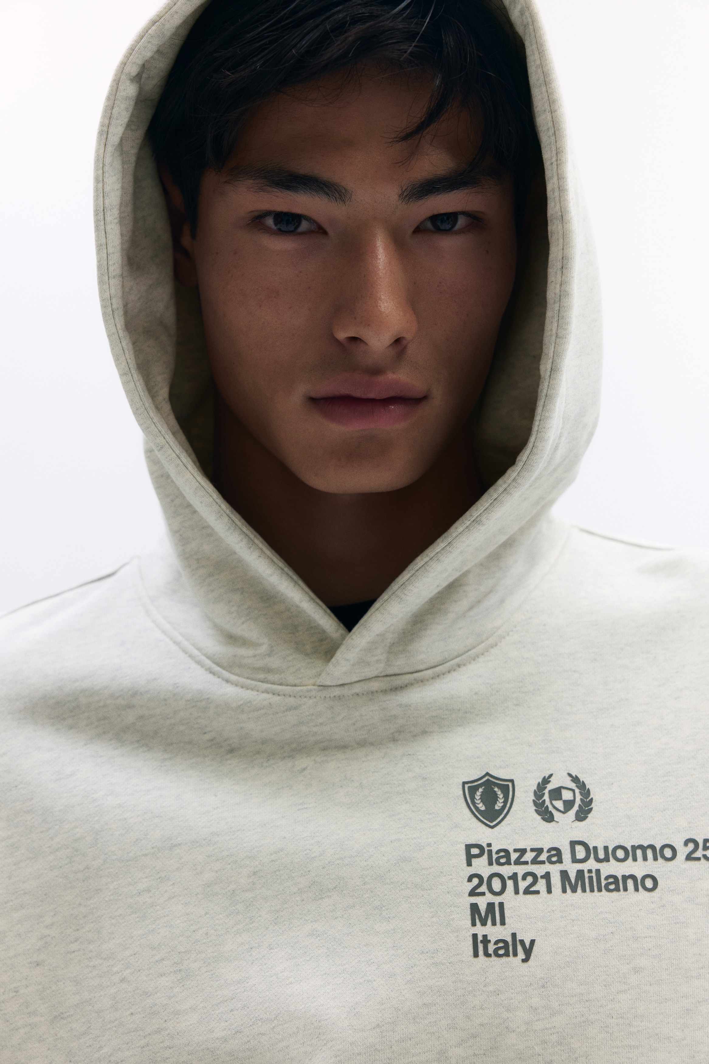 オーバーサイズフィット ボクシースウェットパーカ - ライト