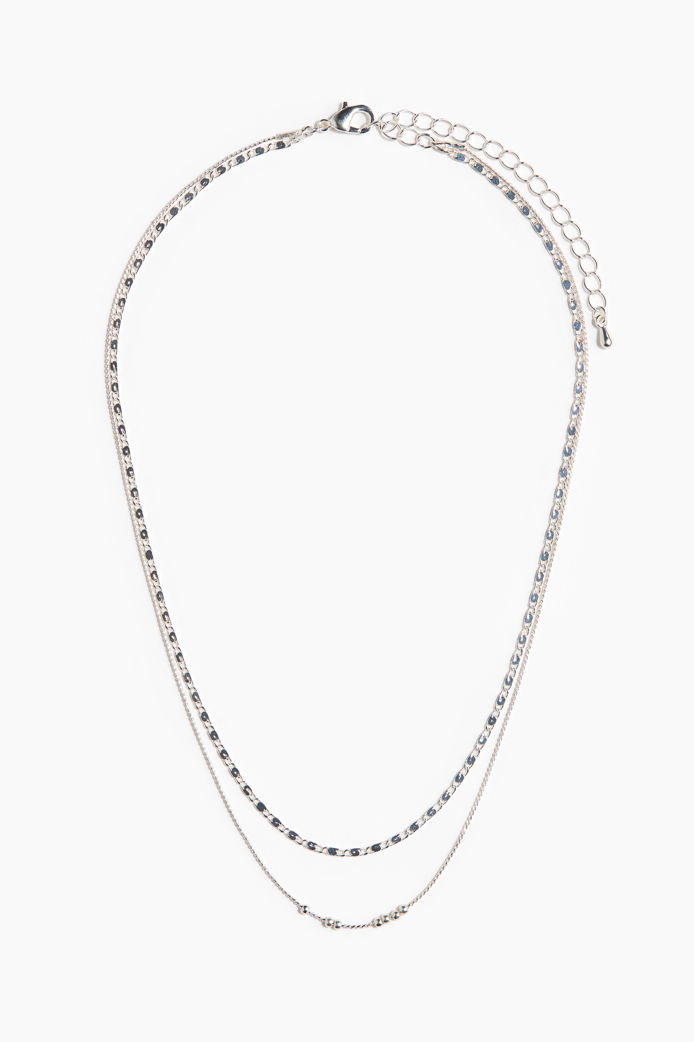 ダブルストランドネックレス - シルバーカラー - レディース | H&M JP