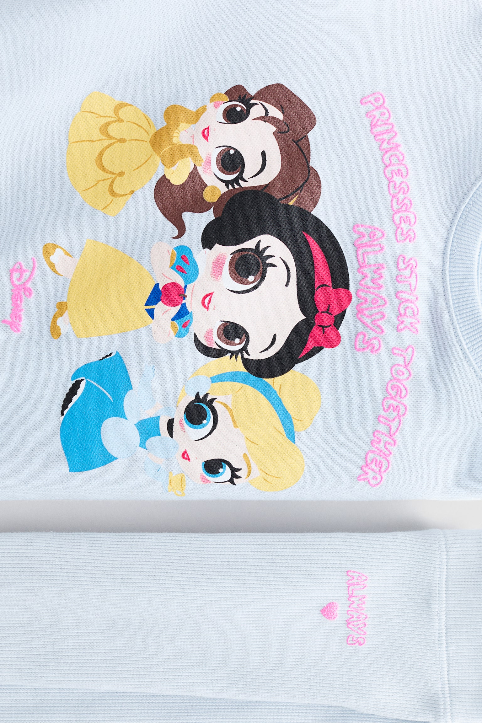 2-piece top and leggings set - Light blue/Disney Princesses/White/Minnie Mouse/Light purple/Minnie Mouse/Cream/Hello Kitty/Pink/Cinderella/White/Peppa Pig/Navy blue/Lilo & Stitch/Light purple/PAW Patrol/Light pink/Frozen/Light blue/Cinnamoroll - 2