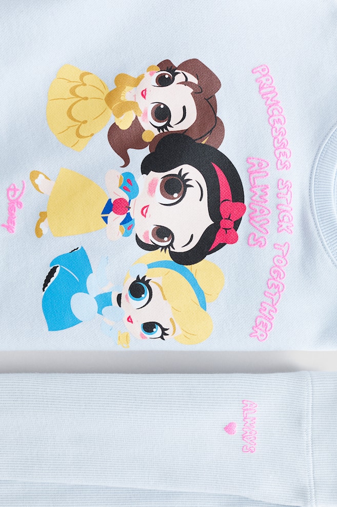 2-piece top and leggings set - Light blue/Disney Princesses/White/Peppa Pig/Light purple/PAW Patrol/Navy blue/Lilo & Stitch/Light pink/Frozen/Light blue/Cinnamoroll/Cream/Hello Kitty/White/Minnie Mouse - 2