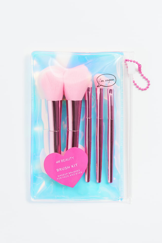 Make-up brushes - Light pink/Hot pink/Pink - 1