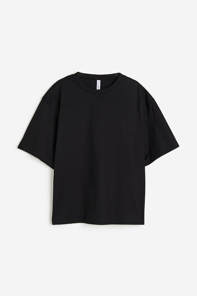 T-shirt carré - Noir/Blanc/Gris - 2