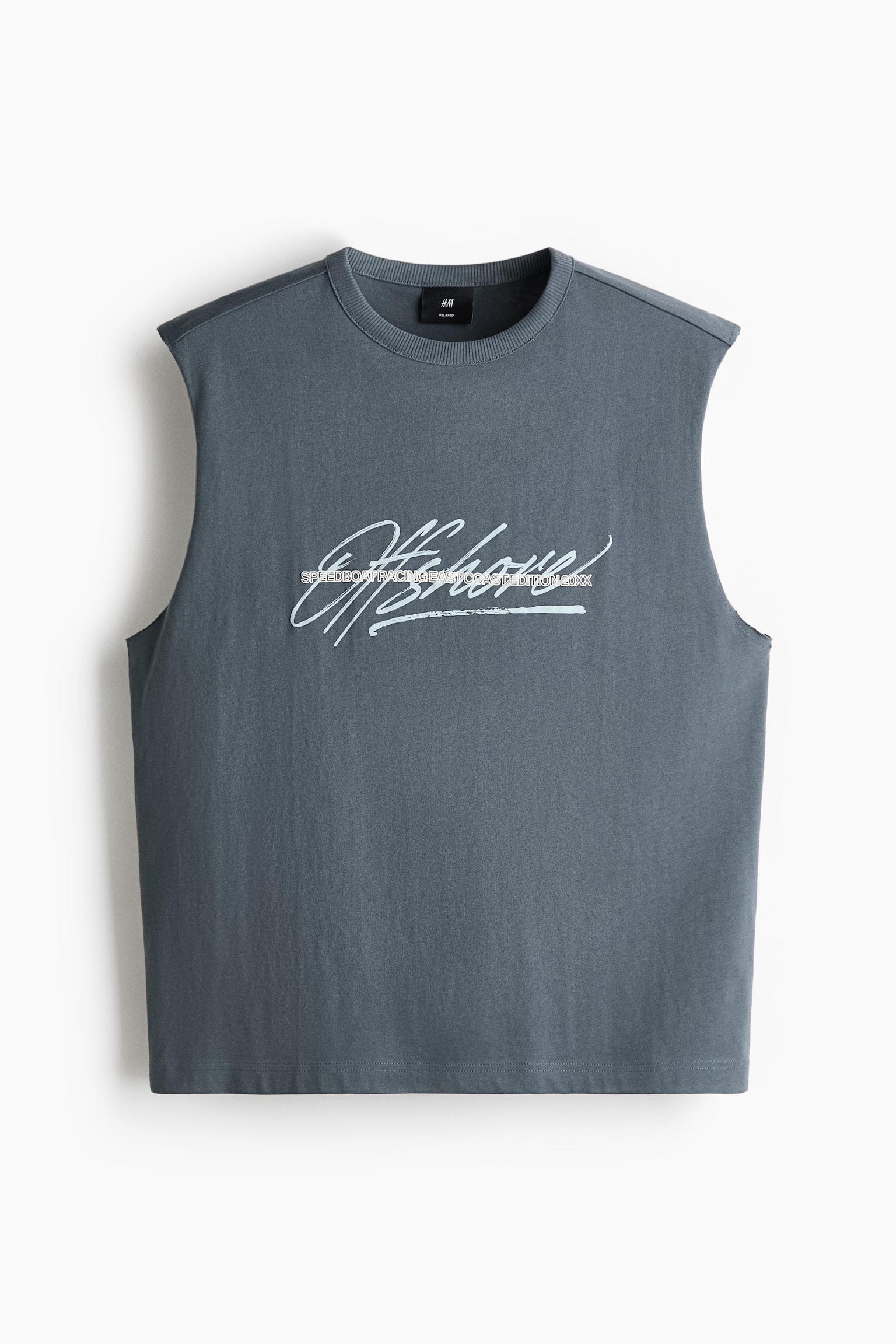 Loose Fit Printed vest top - Dark grey/Offshore/Black/Côte d'Azur/White/Côte d'Azur Edition/Coral pink/82/Black/Los Angeles/White/California - 1