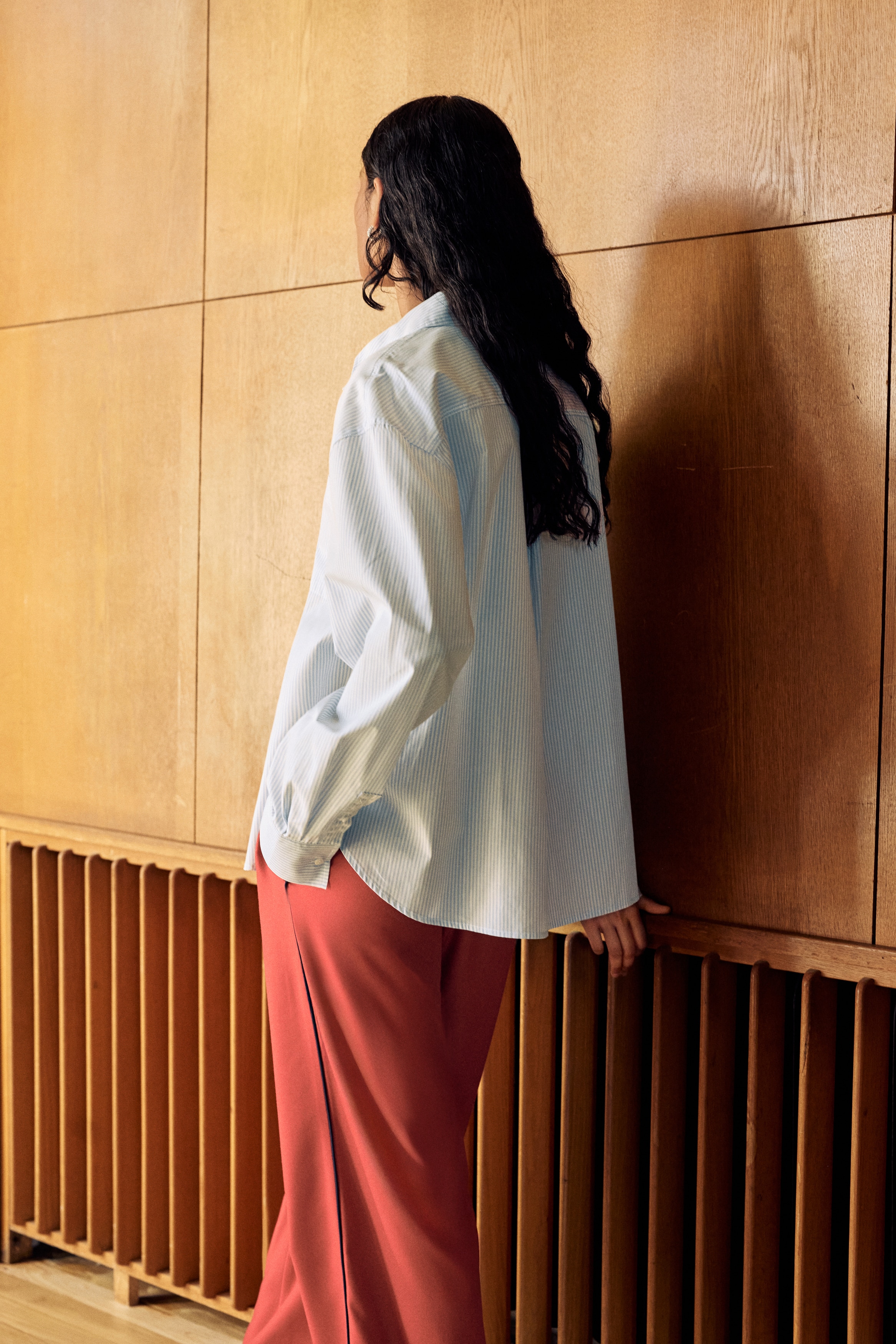 Oversized cotton shirt