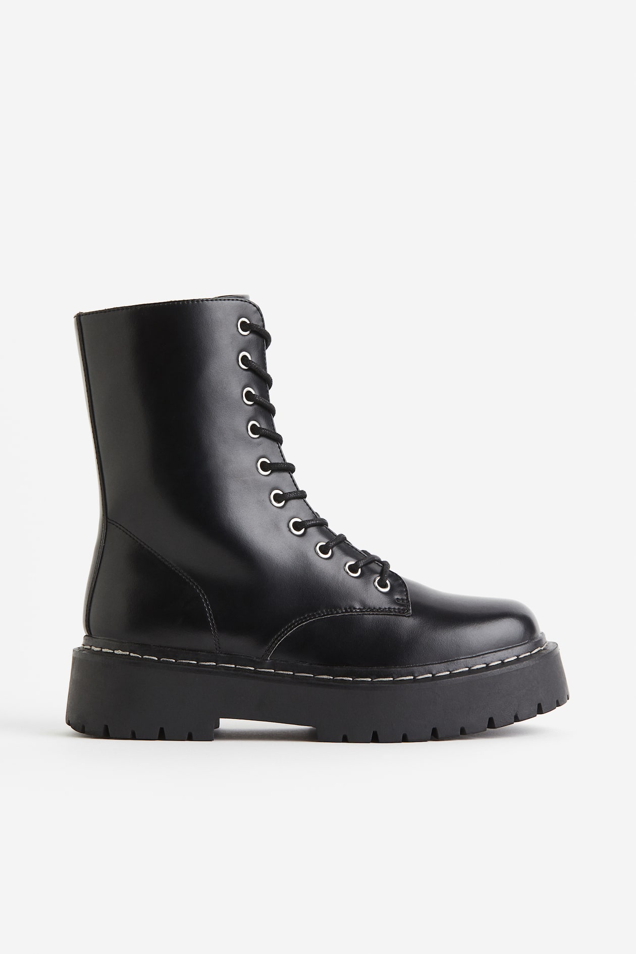 Lace-up boots Black Ladies H&M PH