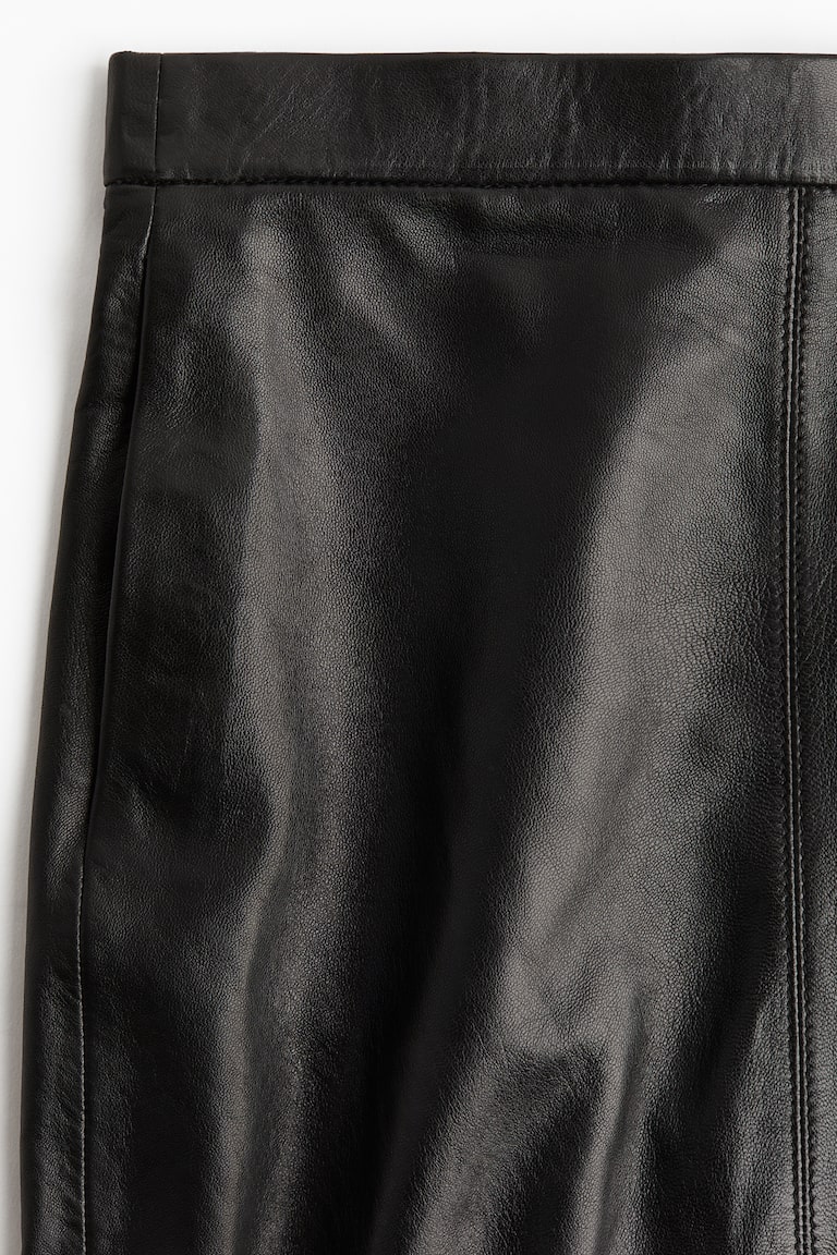 Gonna a tubino in pelle Nero DONNA H&M IT