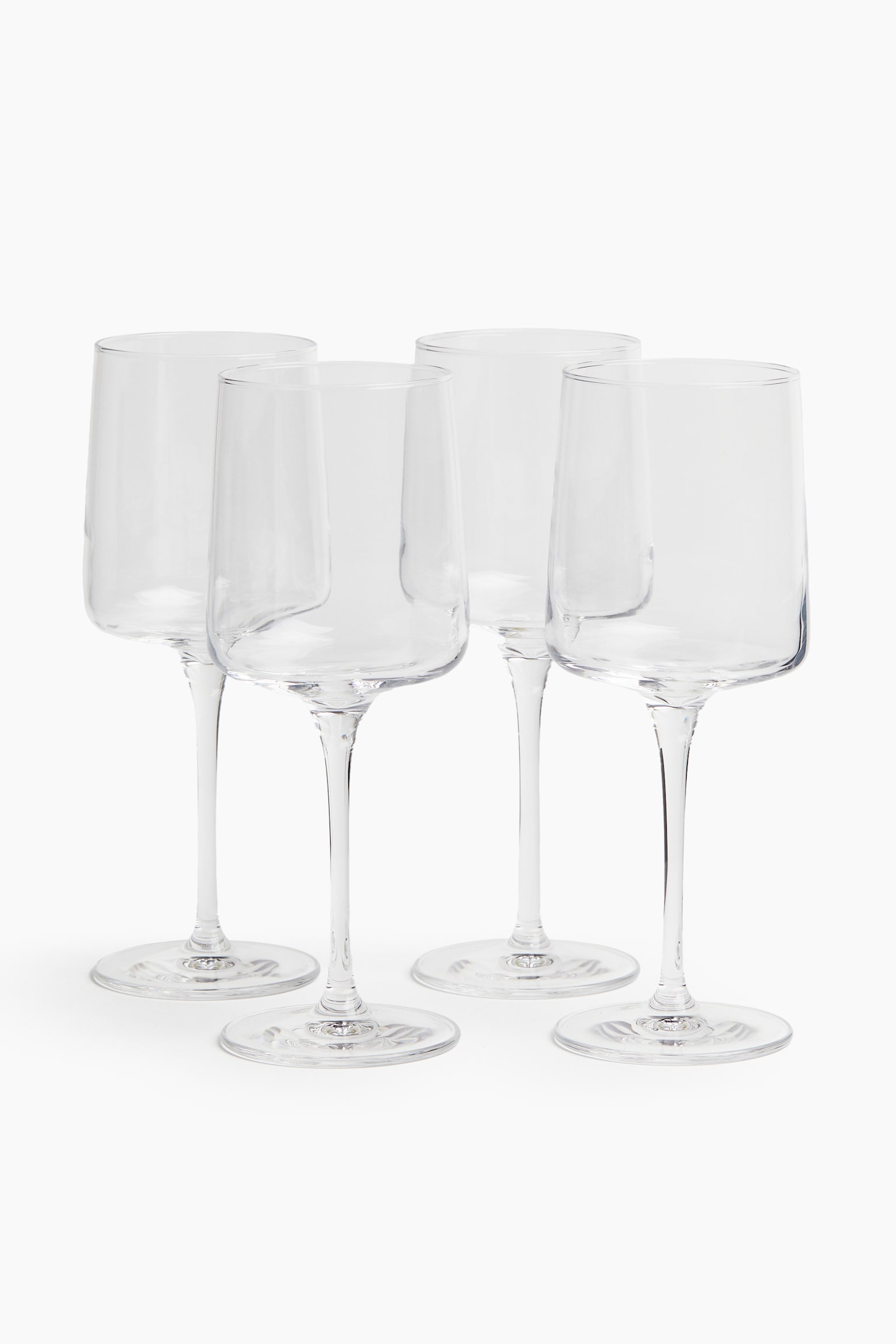 4-pack wine glasses - Clear glass