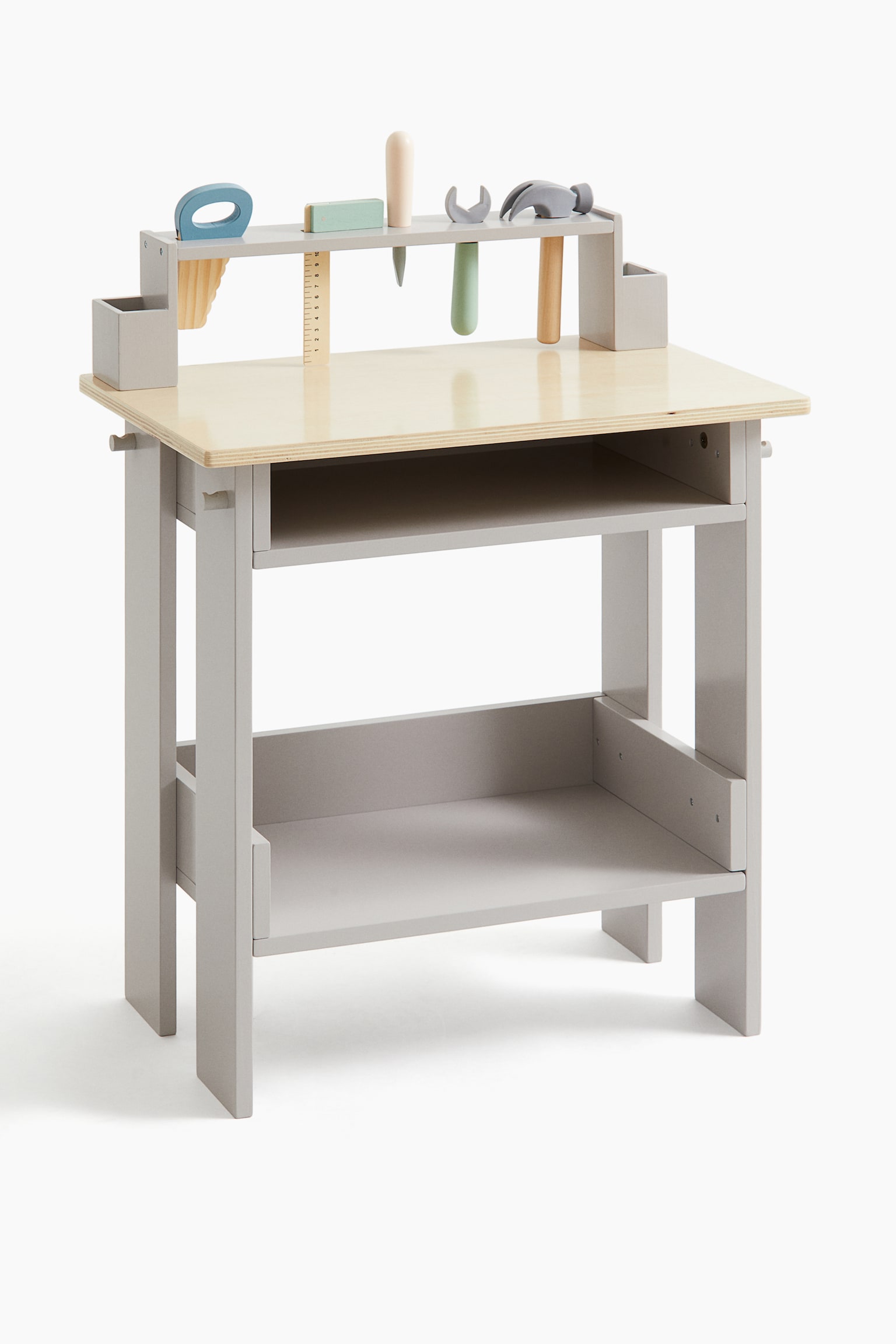 Children's workbench - Sage green - 1