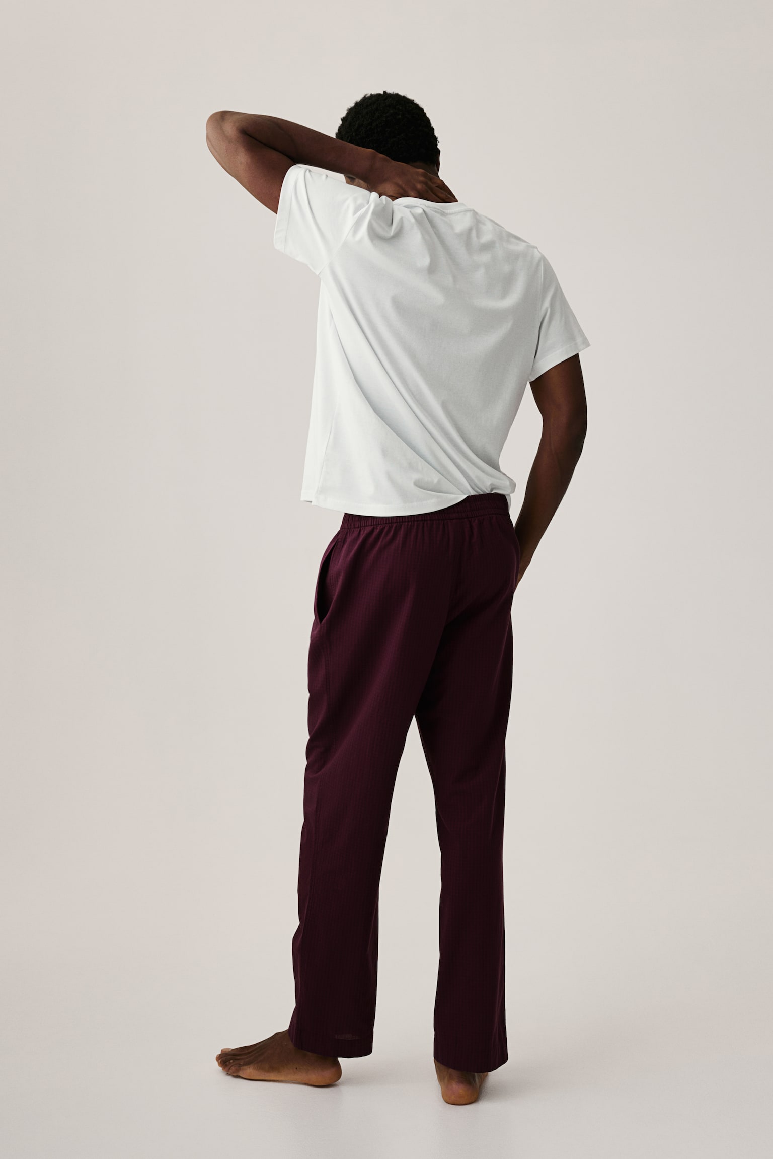 Relaxed Fit Poplin trousers - Red/Checked/Dark blue/Striped/Black/Checked/Dark blue/Checked/Dark grey/Checked/White/Checked - 6