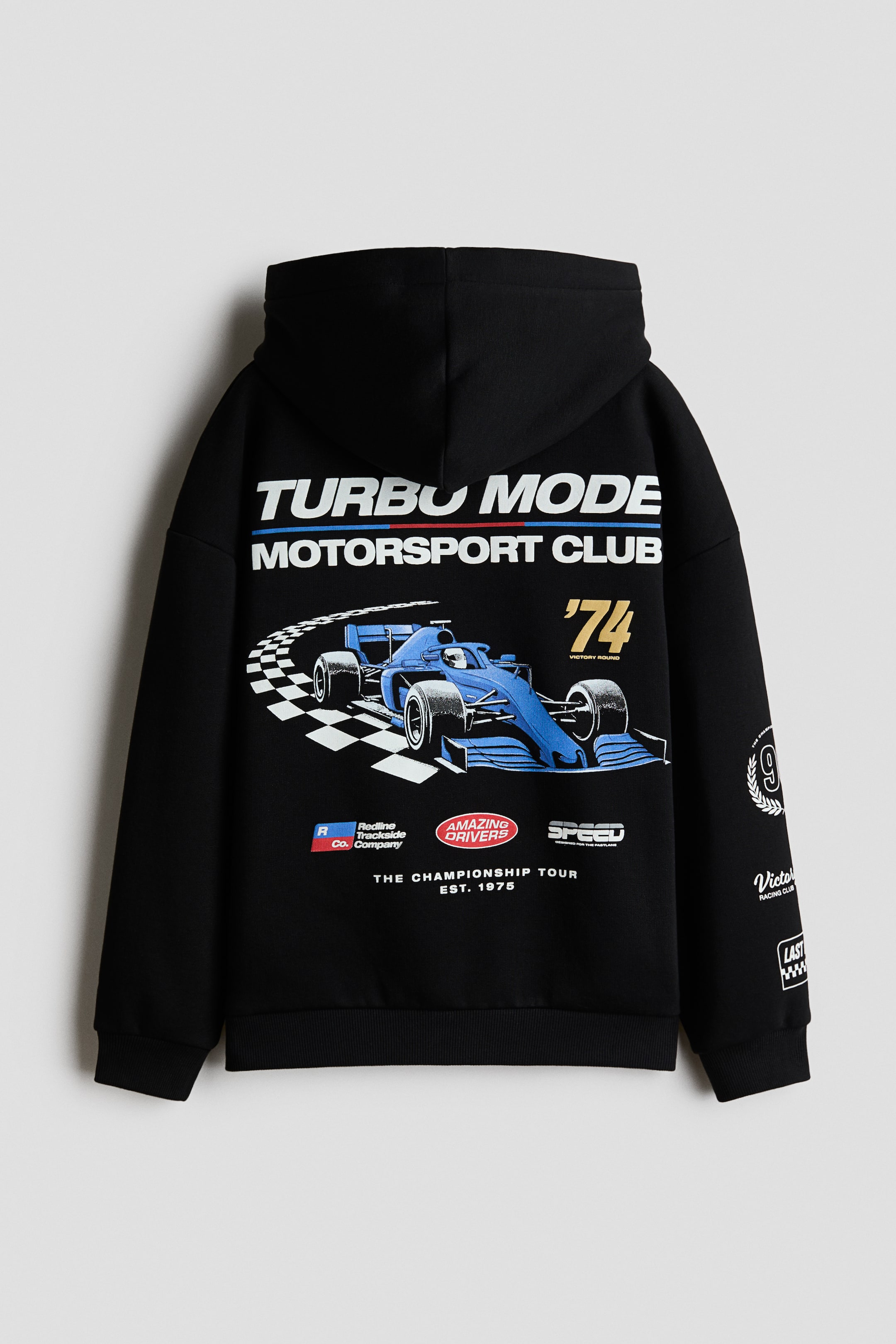 Printed Brushed-Inside Hoodie