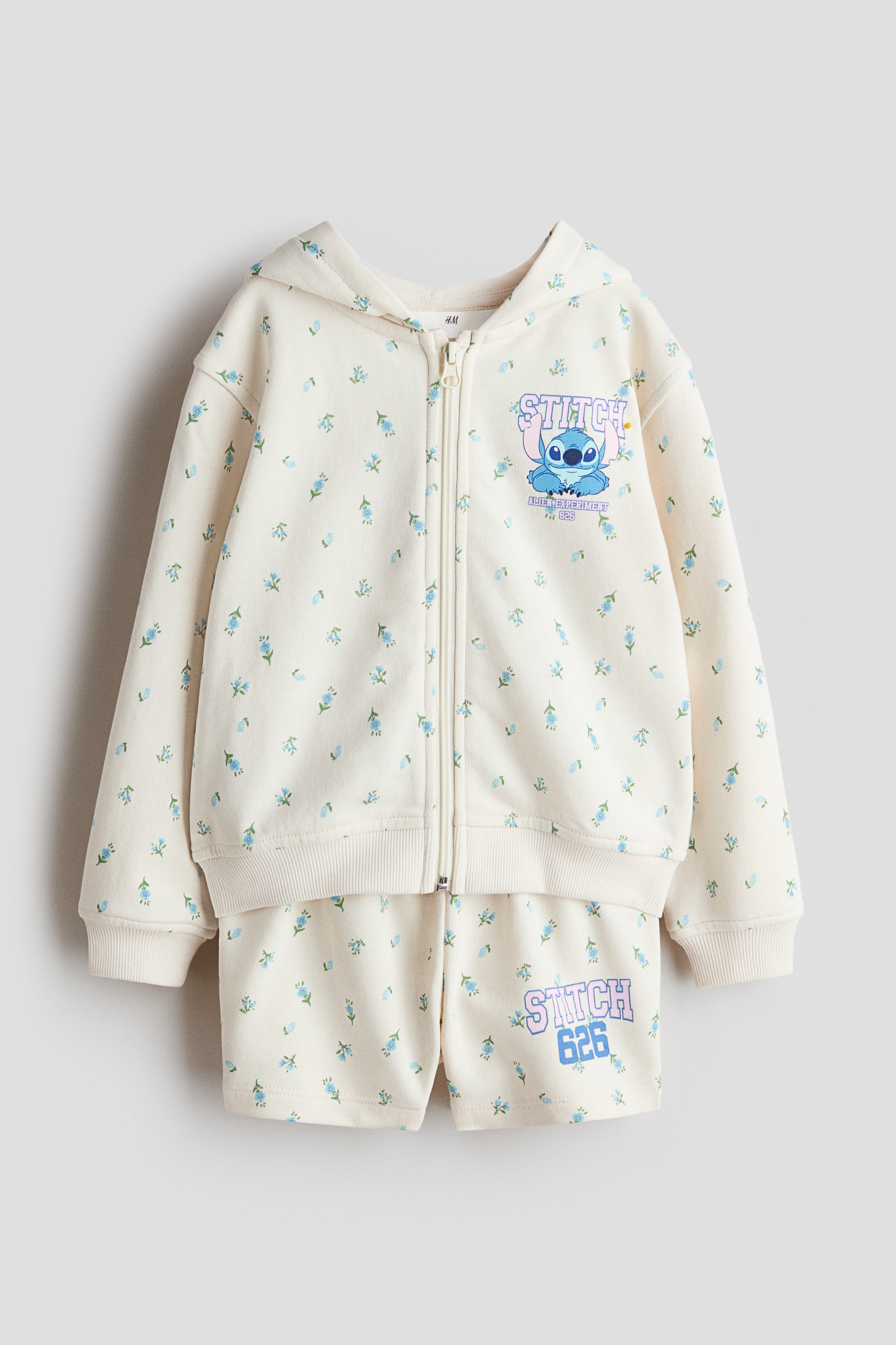 H & M - 2-teiliges Sweatshirt-Set mit Print - Weiß - Kinder