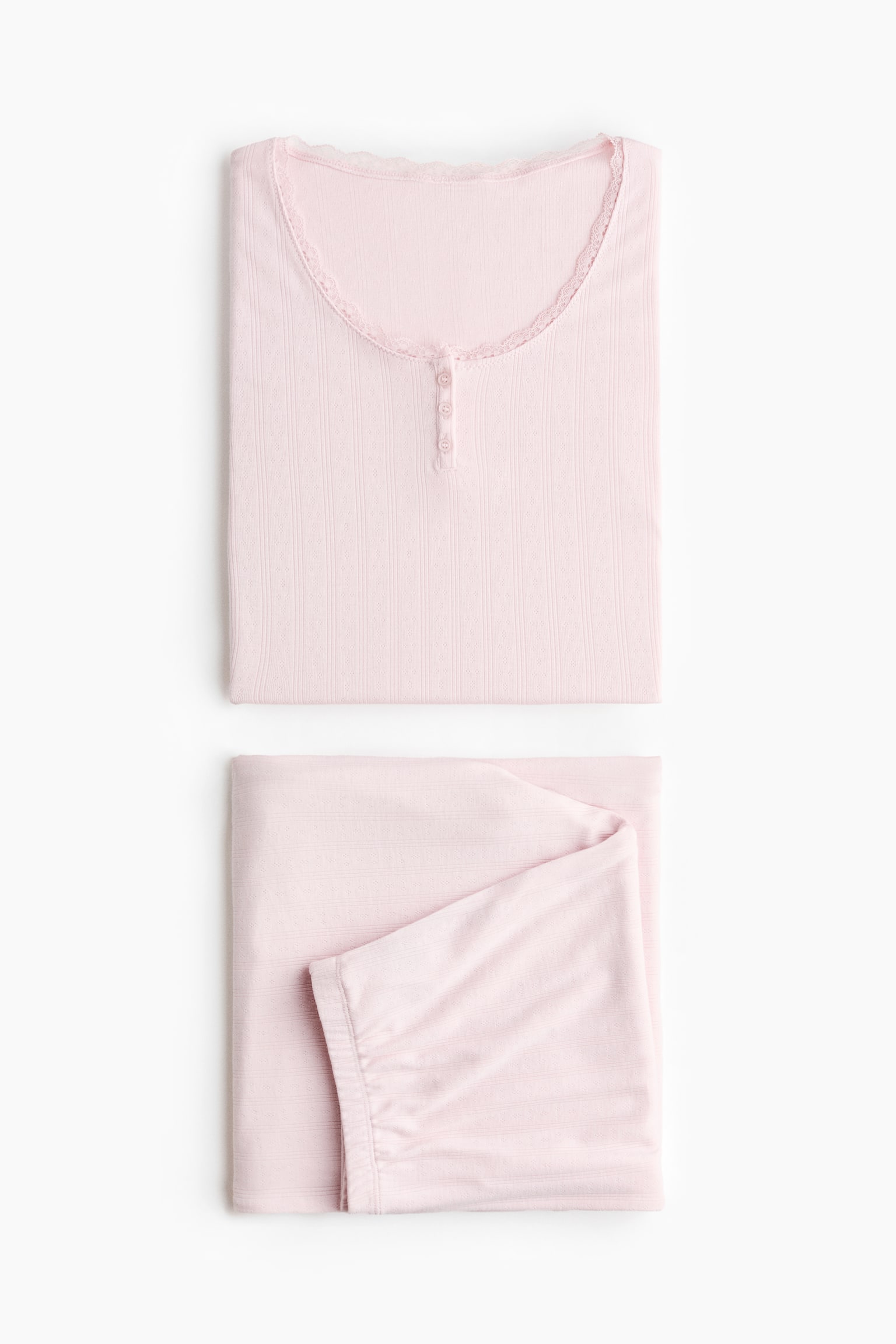 Pointelle jersey pyjamas - Light pink/Black - 3