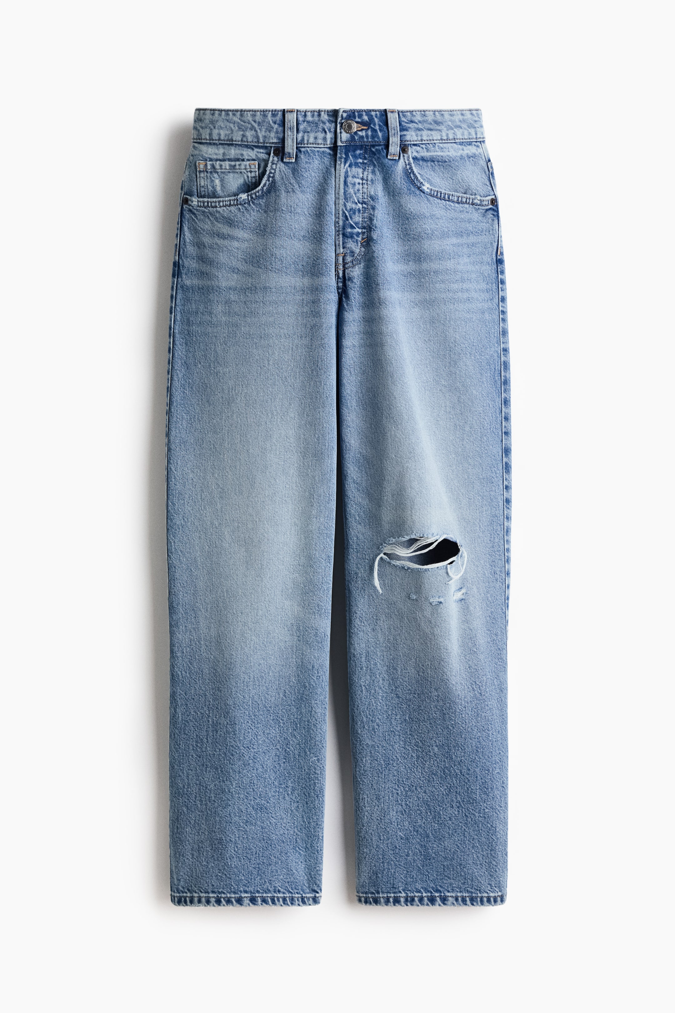 Ver imagen más grande: Wide Regular Jeans - Light denim blue - MUJER | H&M ES 1