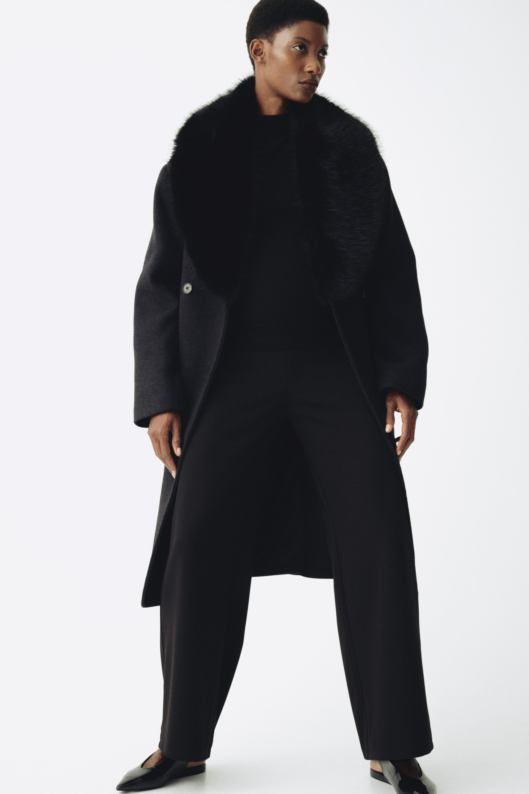 Voir une image plus grande: MAMA Pantalon large - Noir - FEMME | H&M CA 2