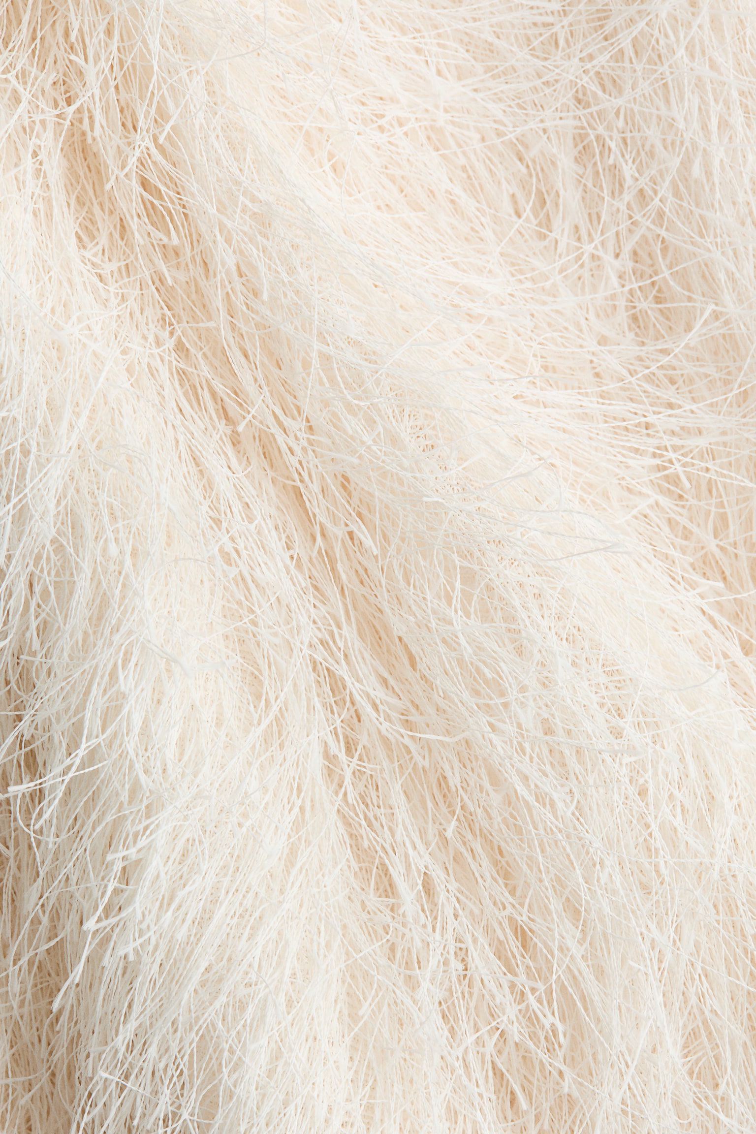 Top frangé à bretelles fines - Crème - 3