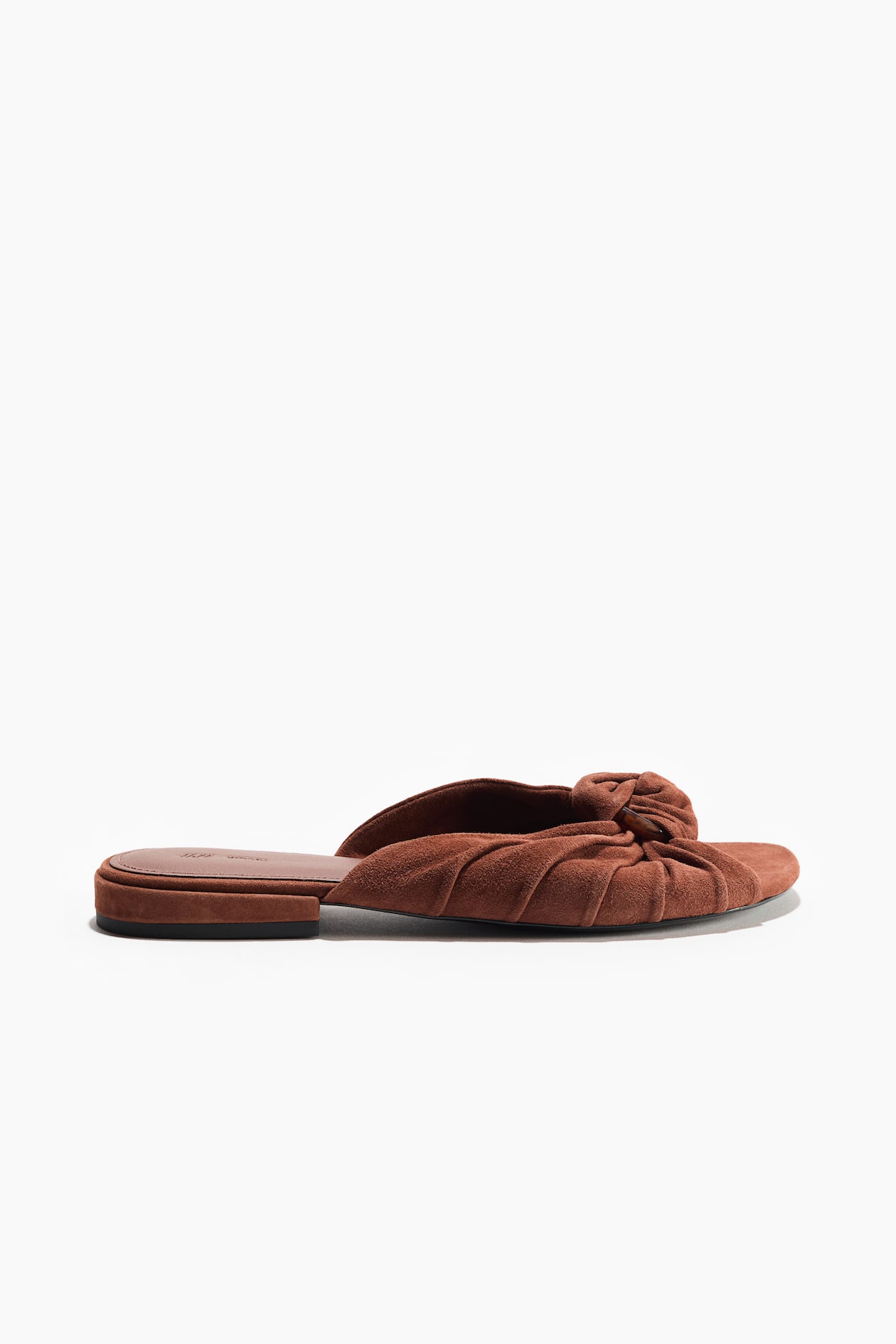 Knot-Detail Suede Sandals - image 3