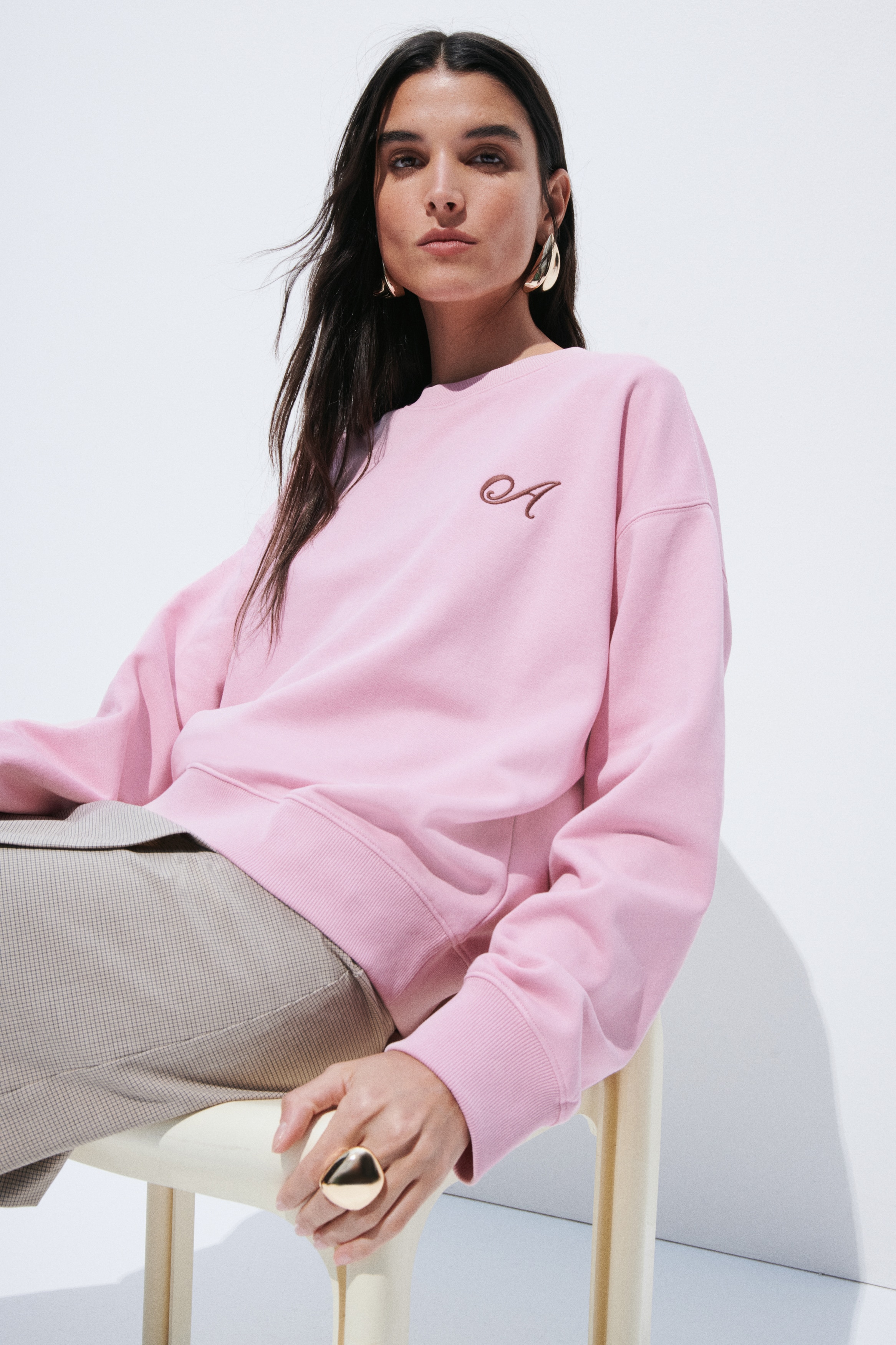 Design Detail Sweater-Pink/A