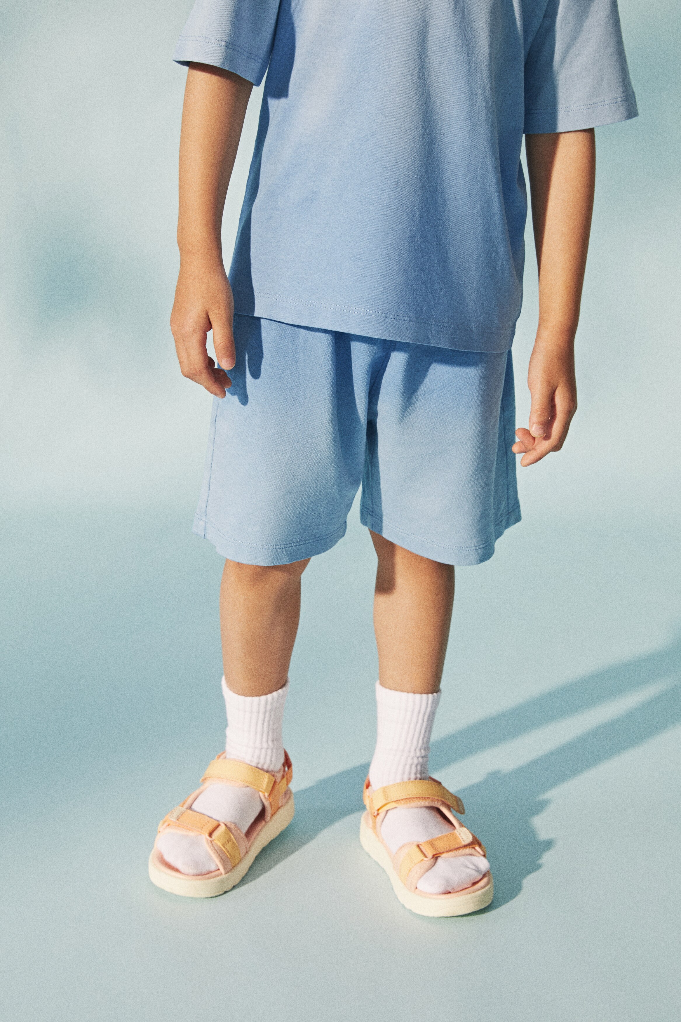 スウェットショートパンツ - ライトブルー／オンブレ - Kids