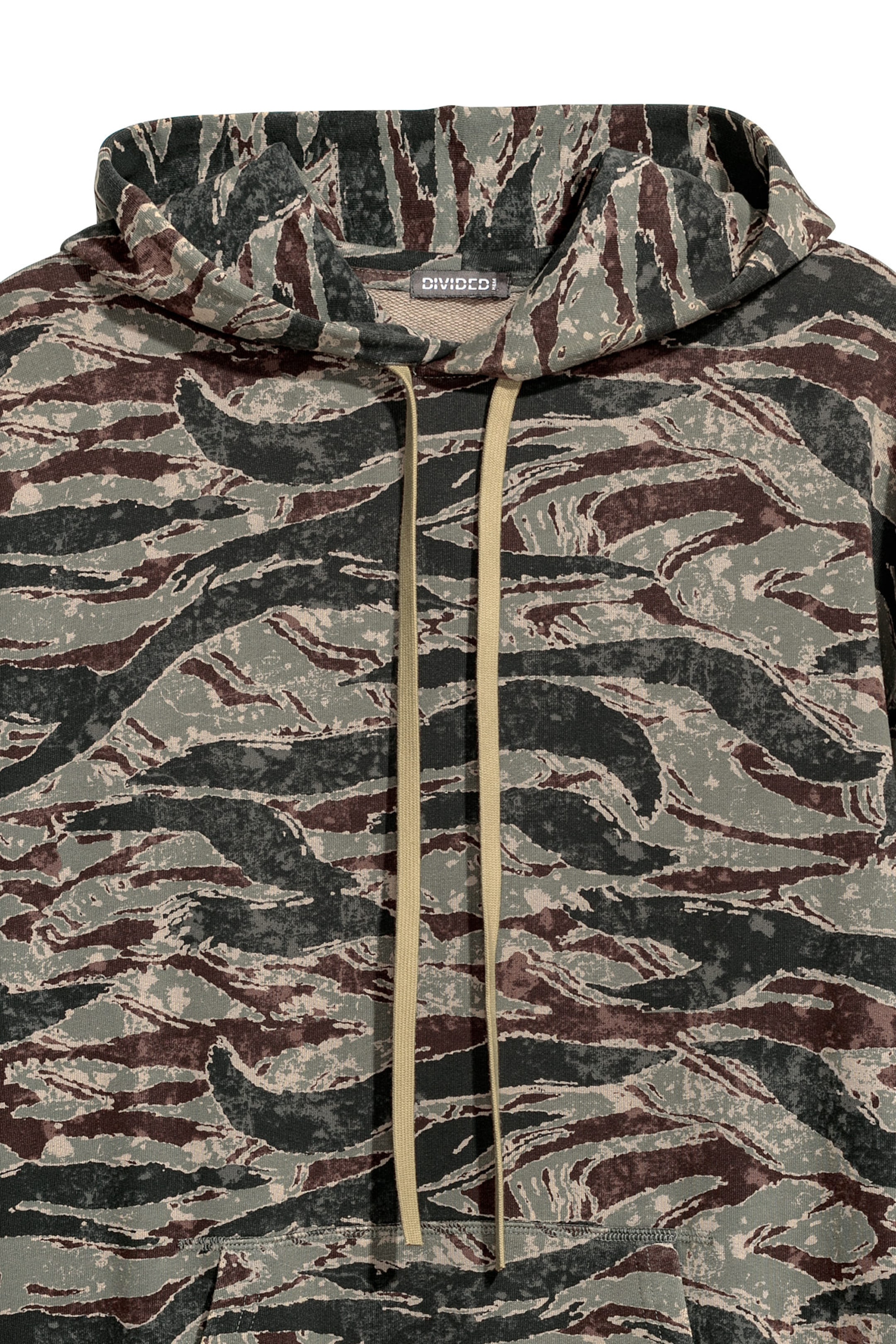 Zobacz większy obraz: Wzorzysta bluza z kapturem - Zieleń khaki/Wzór - ON | H&M PL 2