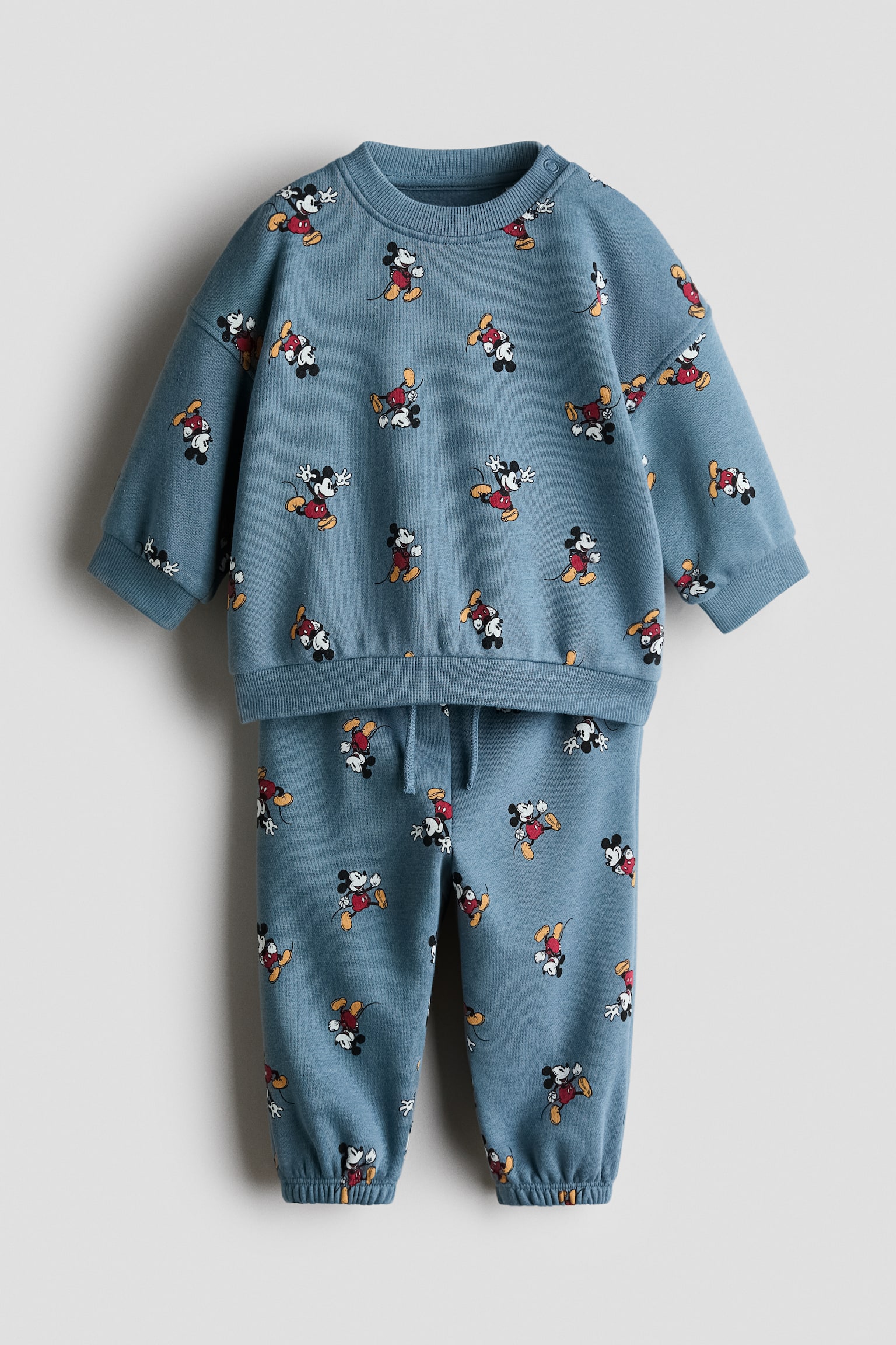 2-piece printed sweatshirt set - Light dusty blue/Mickey Mouse/Navy blue/Cars/Brown/Mickey Mouse/Dark grey/The Lion King/Light grey/Mickey Mouse/Light grey/Mickey Mouse/Cream/The Lion King/Dark grey/Snoopy