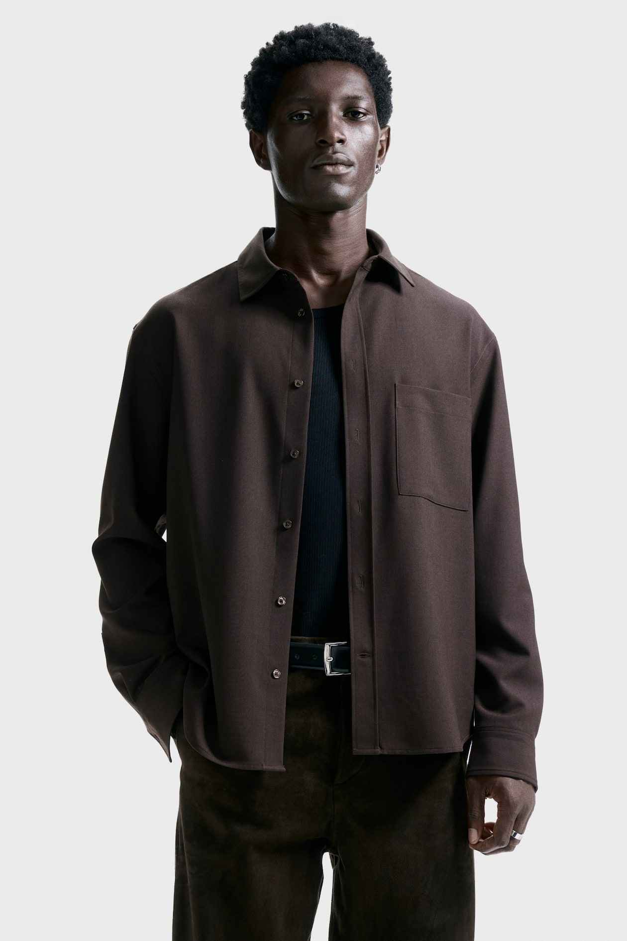 sachin and babi light blue dress Chocolate Brown Button Up Shirt Collection: Affordable Fashion That Fits —  MensUSA main image 0