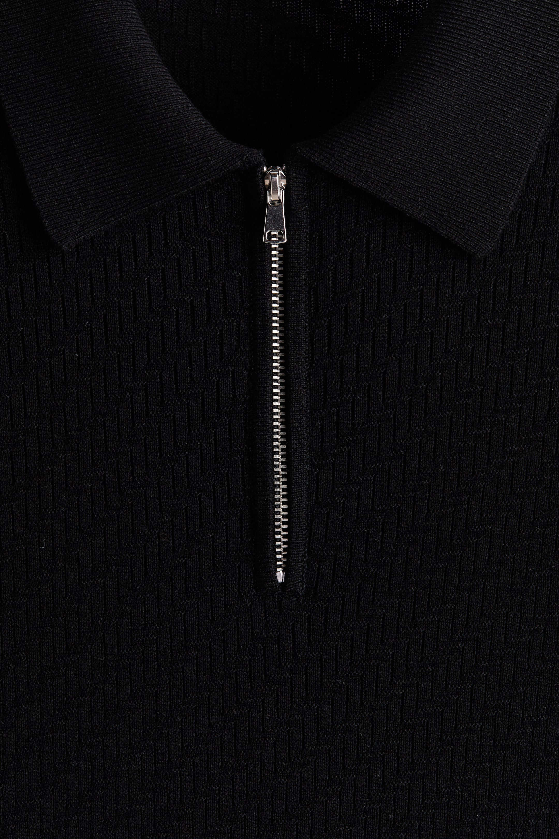 Slim-Fit Textured Polo Shirt