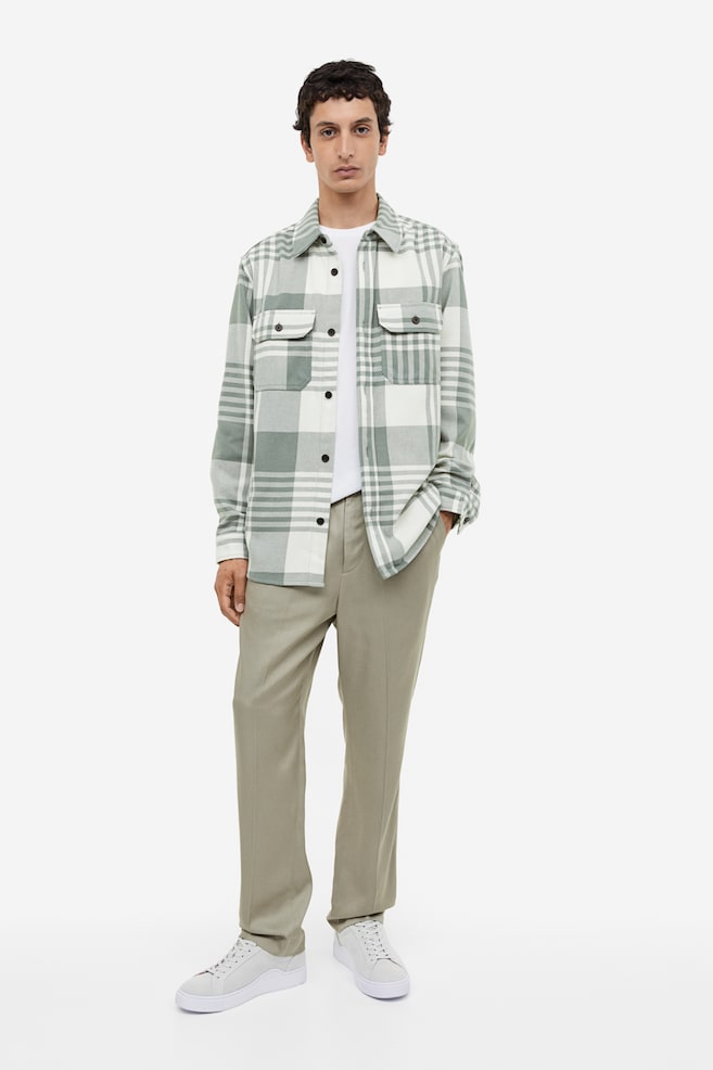 Twill overshirt - Dusty green/Checked/Black/Checked/Grey/Mustard yellow/Checked/dc - 5