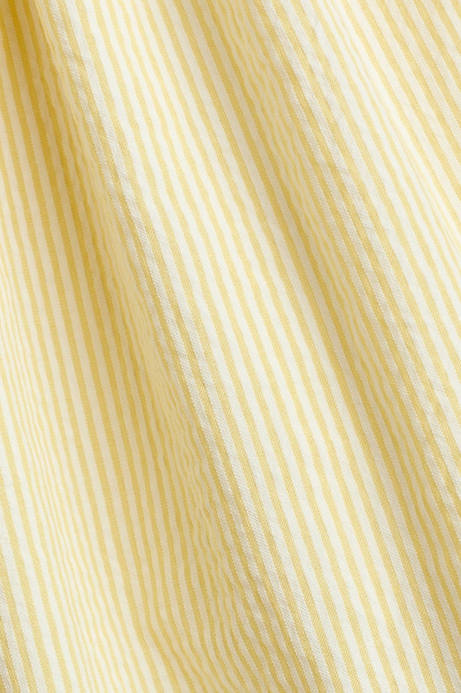 Smocked Strappy Dress - Light yellow/White/blue striped/White/patterned/Red/beige striped - 2