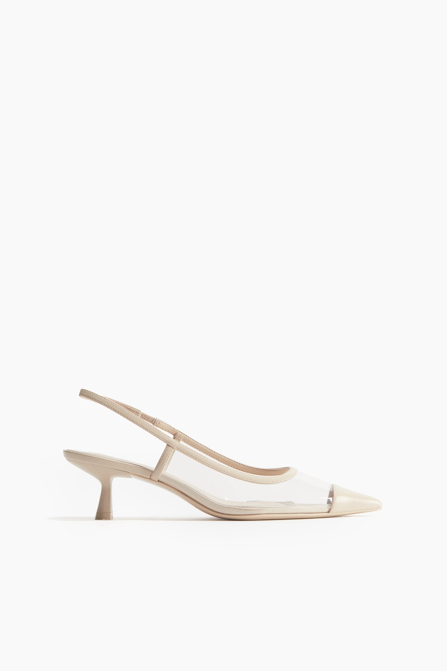 Transparent Slingbacks - Light beige/Transparent - 3