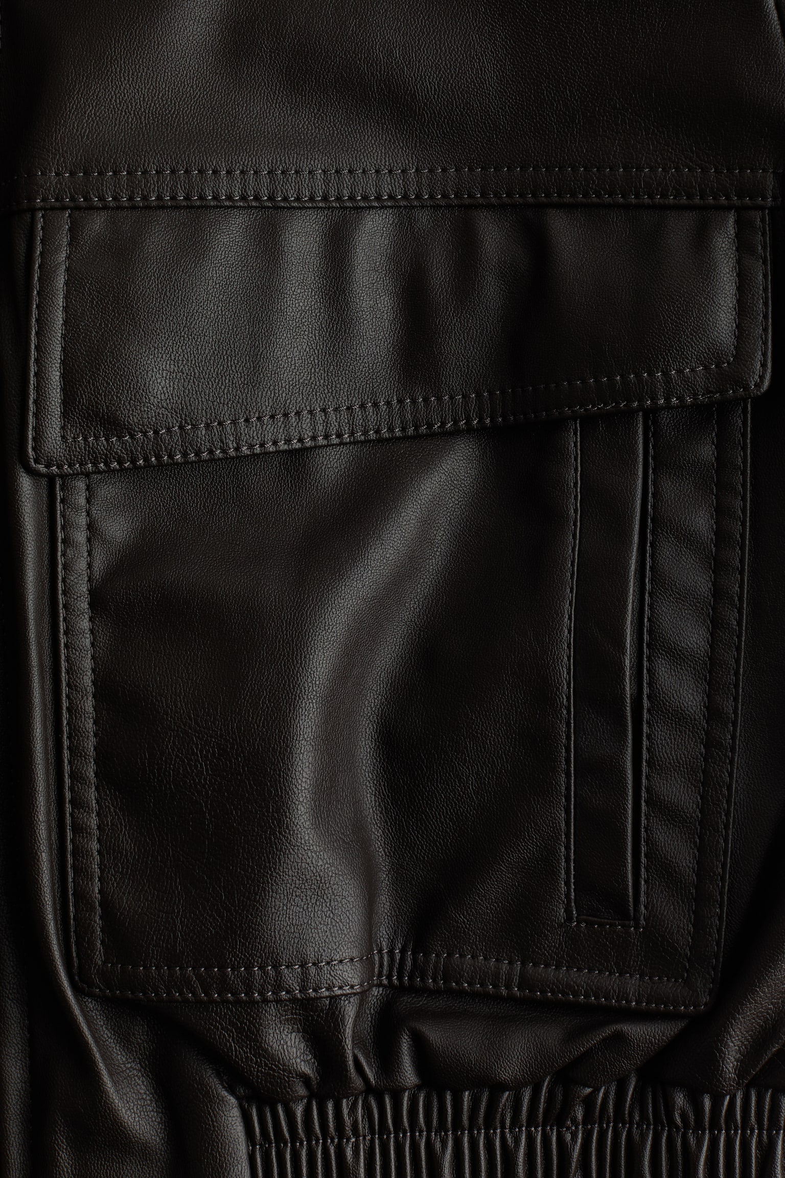 Bunda s povrchovou úpravou - Tmavohnedá/Tmavohnedá - 5