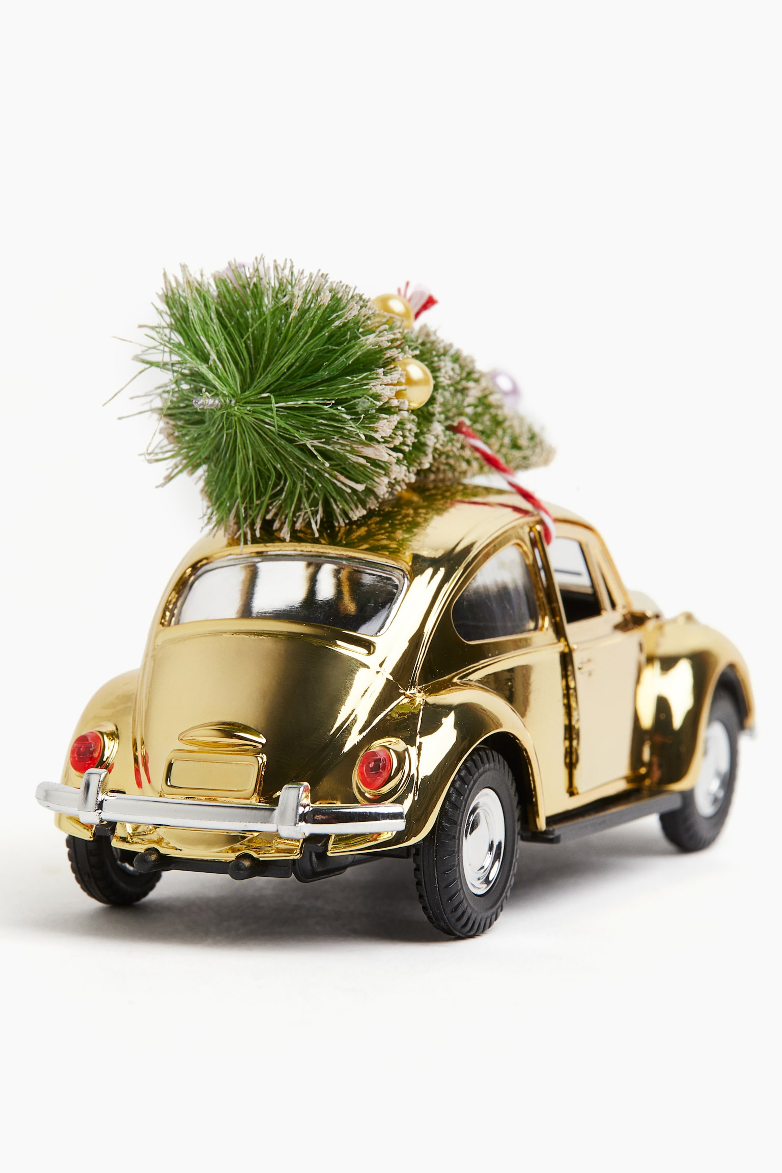 Car-shaped ornament - Gold-coloured/Red/Car - 2