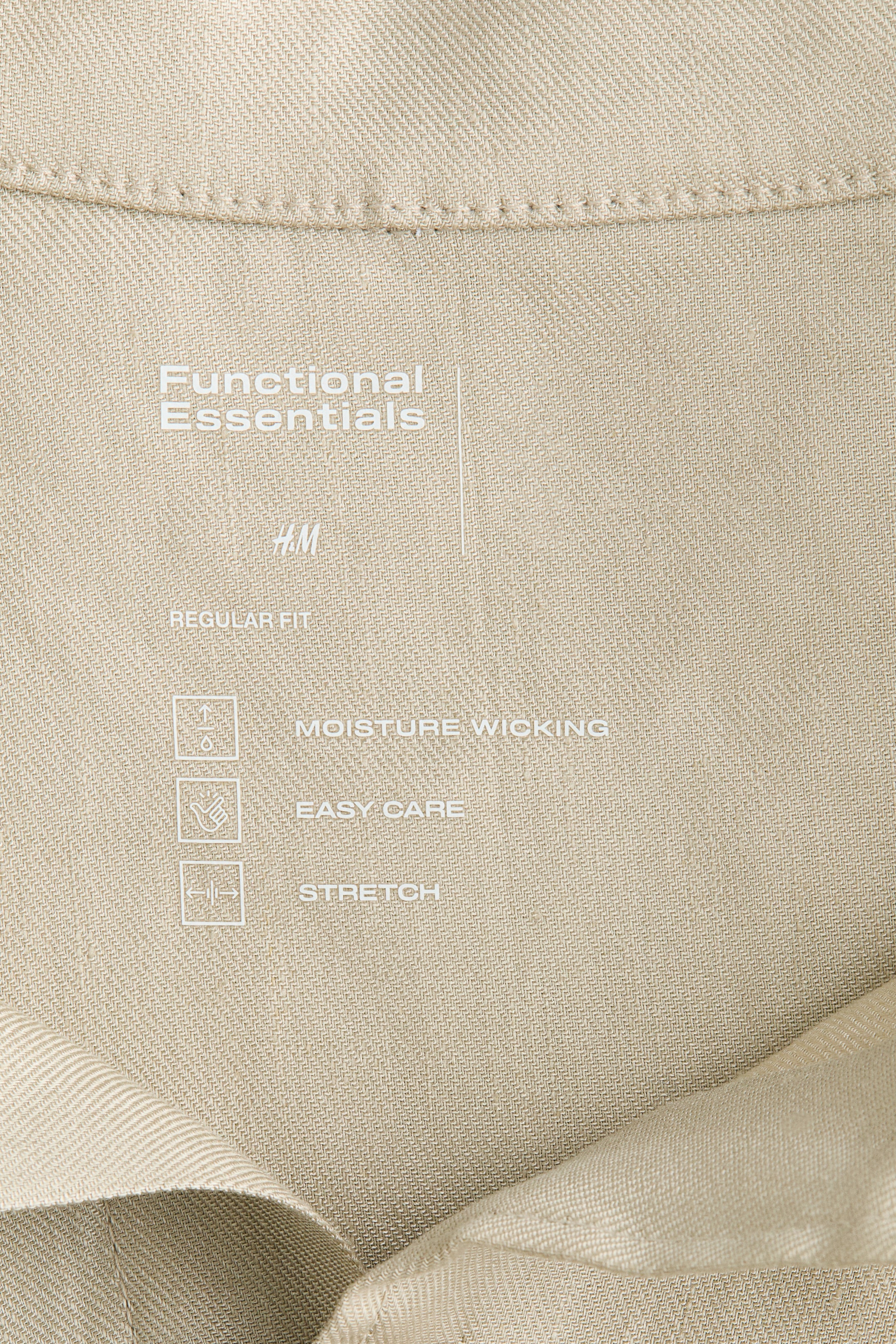 Easy-Care Regular-Fit Linen-Blend Shirt