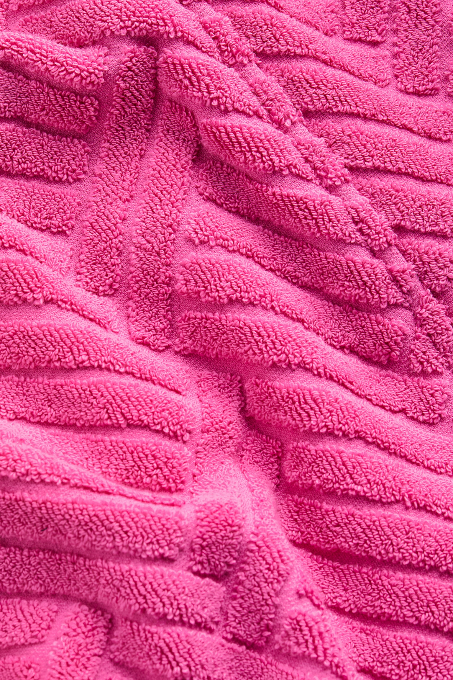 Hooded Terry Bathrobe - Pink/Pattern - 2