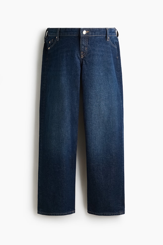 MAMA Straight Ankle Jeans - Dark denim blue - 1