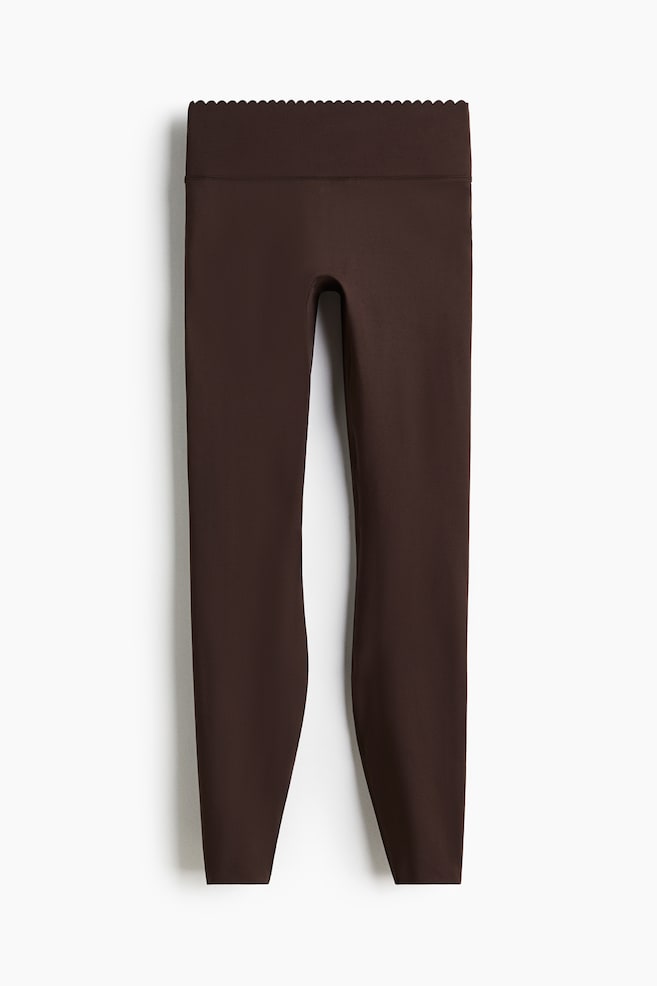 Sports Leggings with SoftMove™ - Dark brown - 1