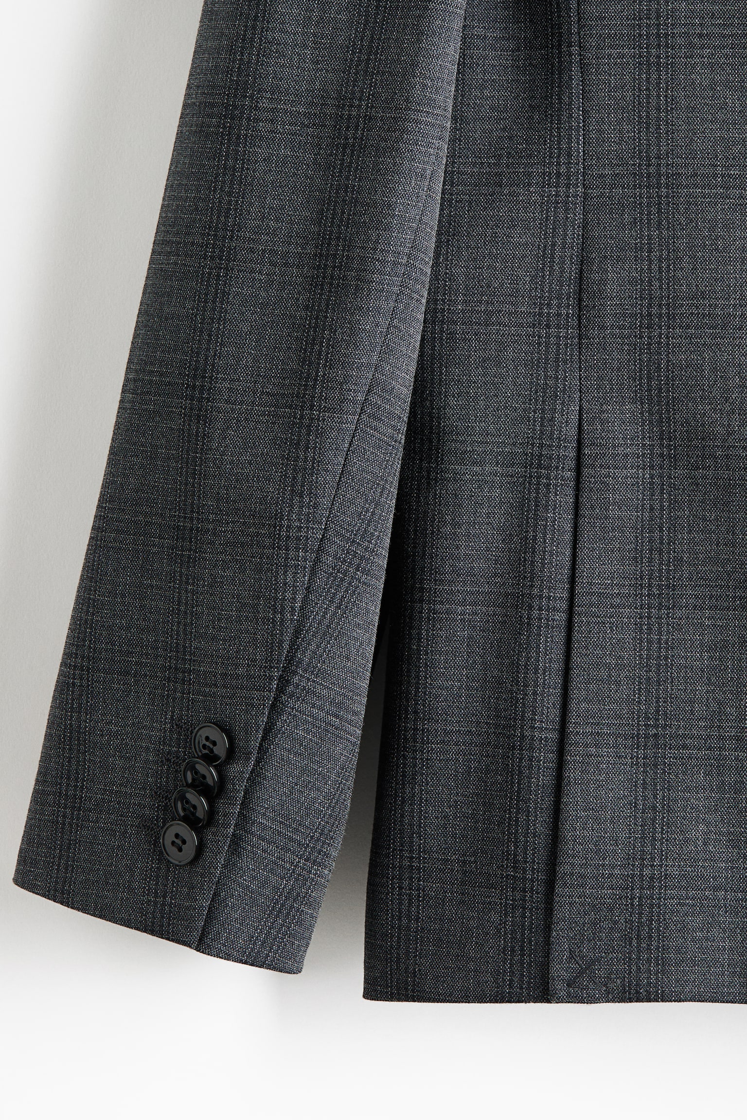 Мужской пиджак H&M Regular Fit Suit, цвет: Тёмно-синий / Клетчатый — фото 6