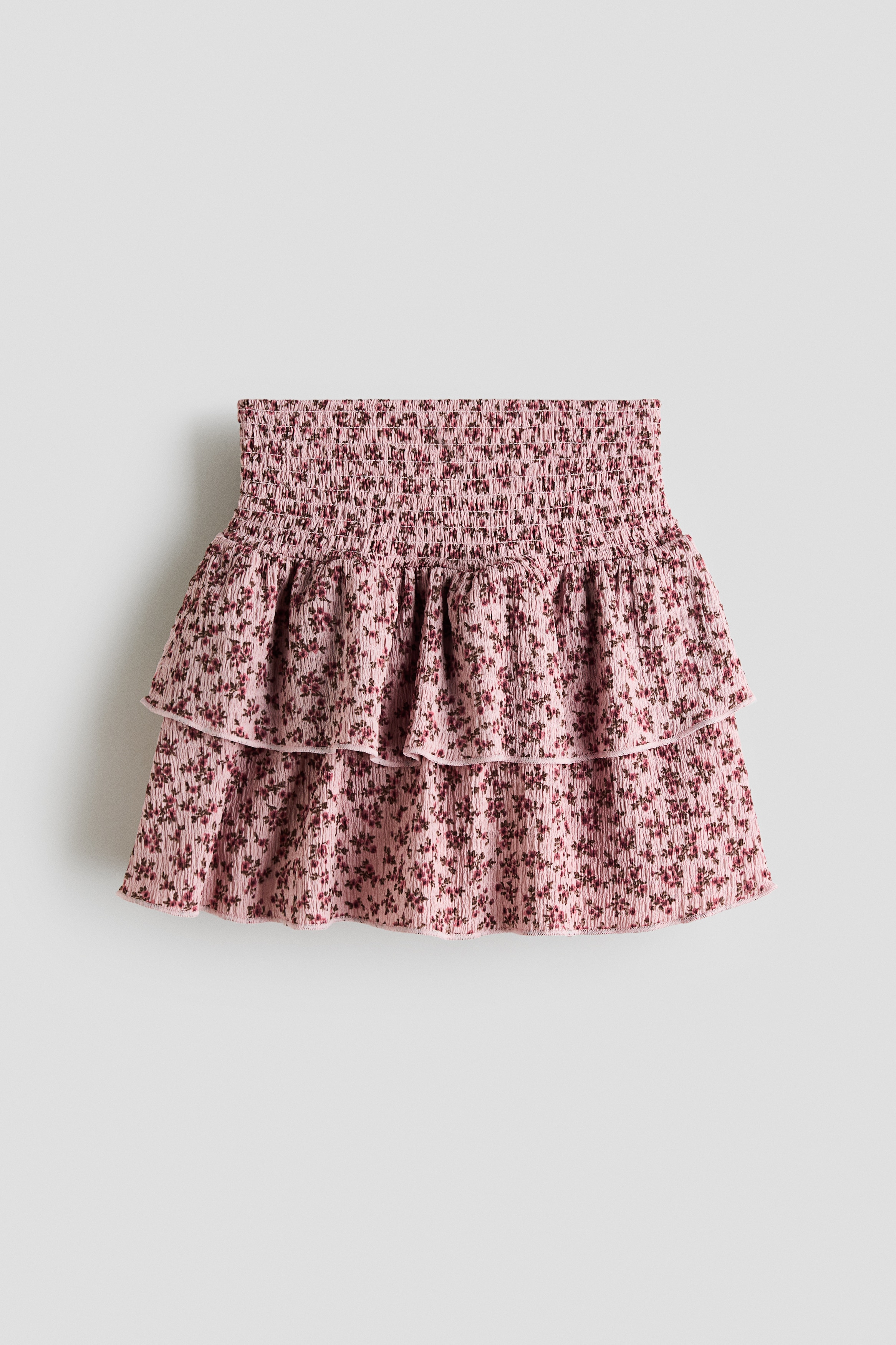 Jupe étagée à motif - Rose ancien/fleuri/Marine/fleuri