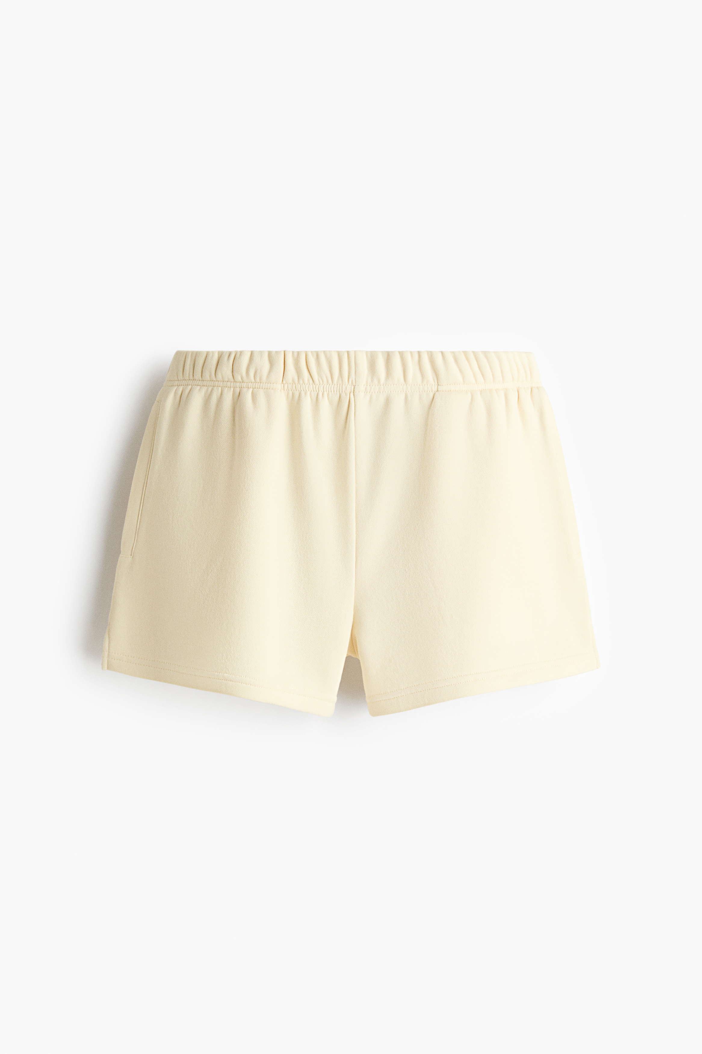 Shorts en french terry - Amarillo claro/Gris jaspeado claro/Negro/Café oscuro/Rosa claro/Verde caqui