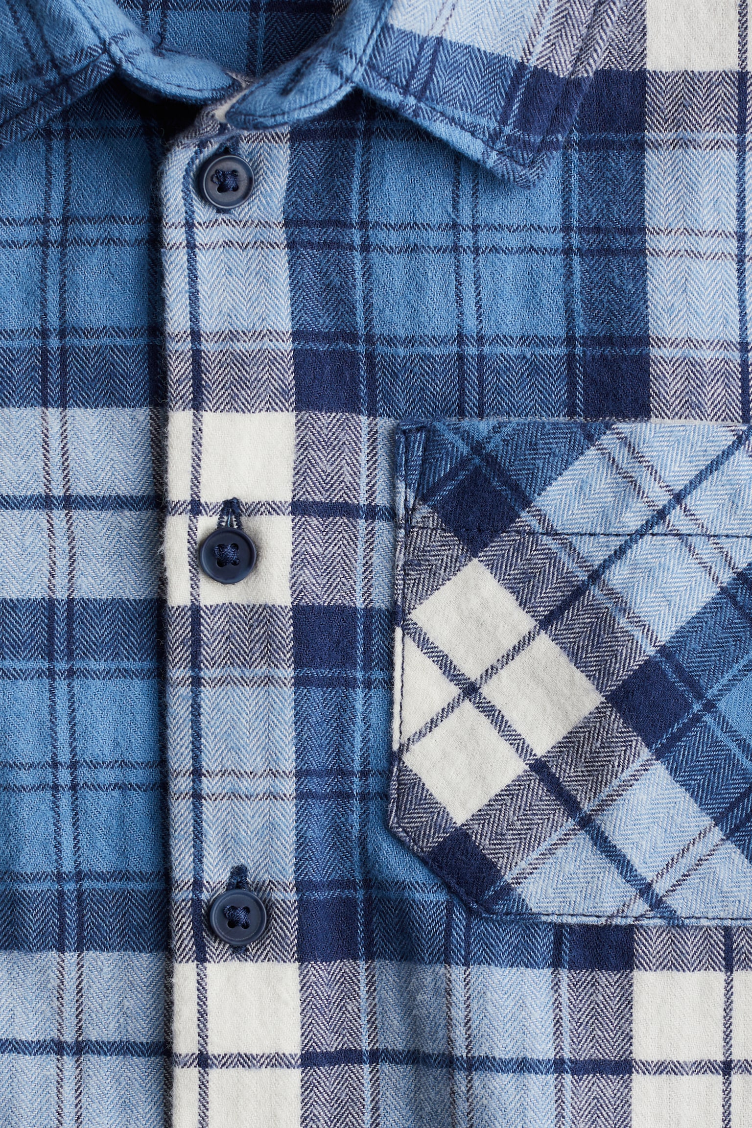 Cotton flannel shirt - Blue/Checked/Red/Checked/Black/White checked/Brown/Checked/Red/Checked - 2