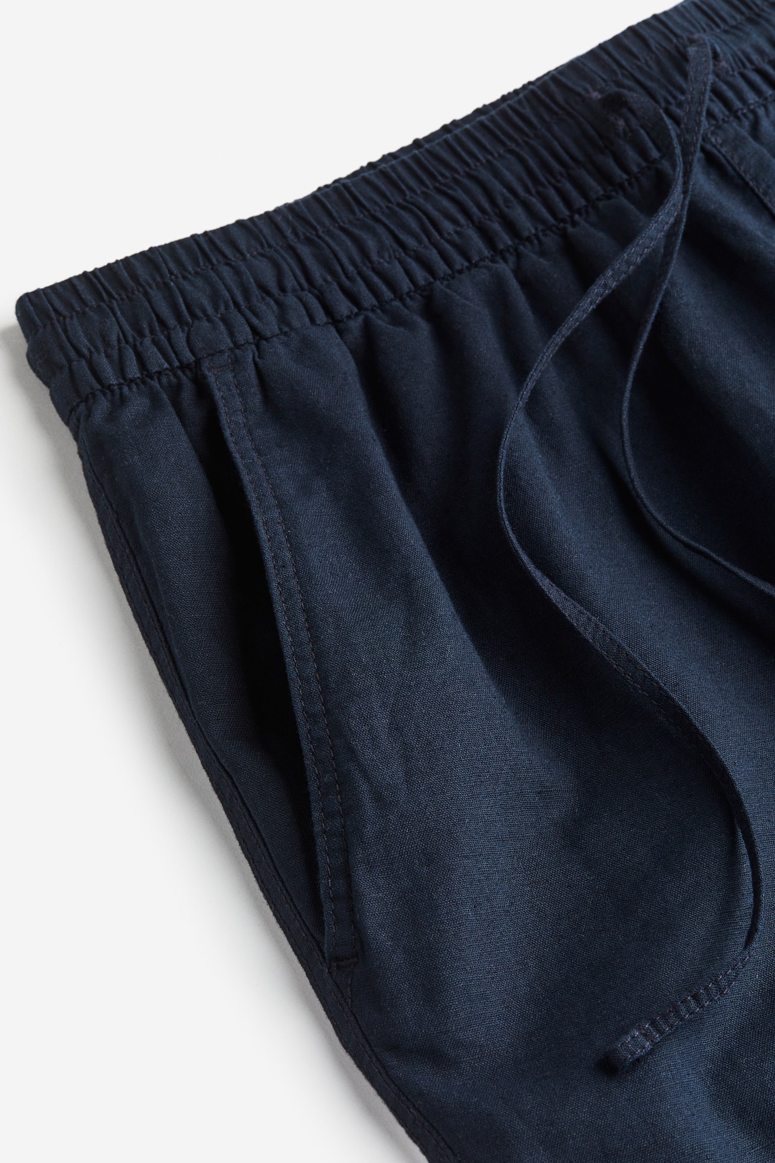 Linen-blend joggers - Navy blue/Beige/Striped/Black/Khaki green/Light beige/Light blue - 4