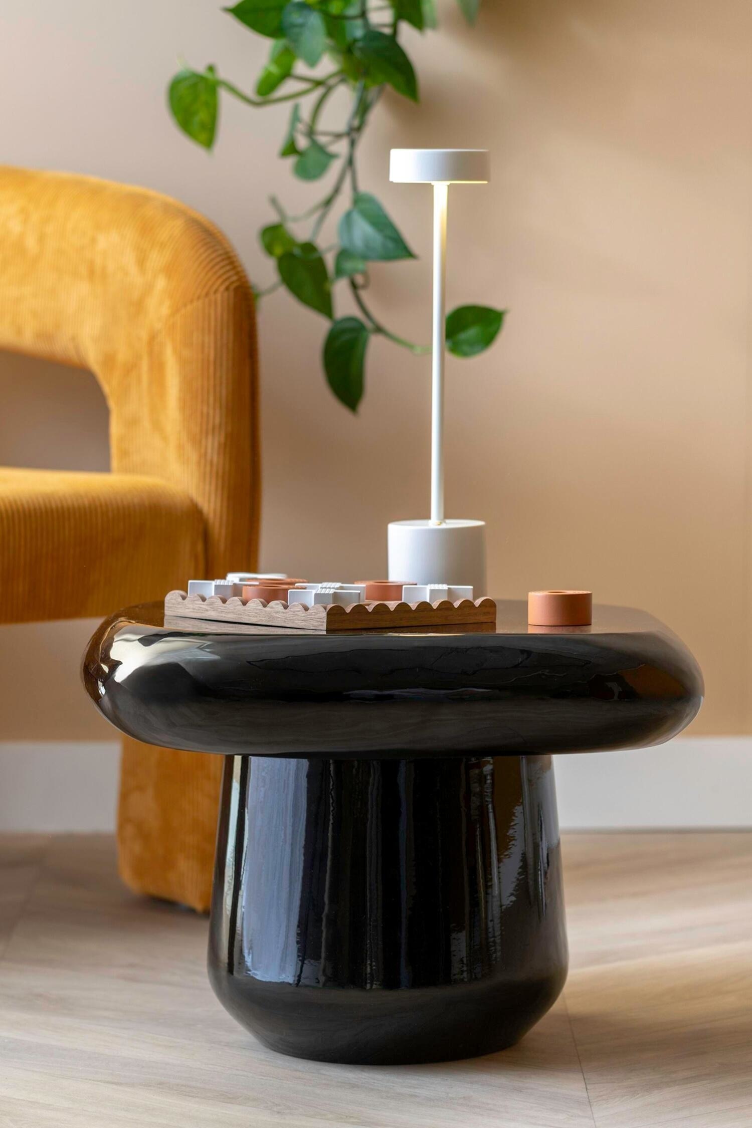 Roca Side Table - Black/White