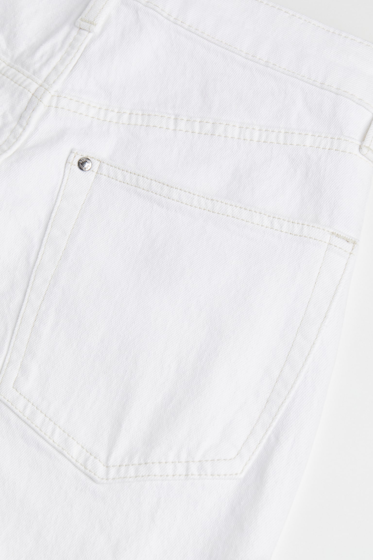 Vintage Straight High Jeans - White - 2